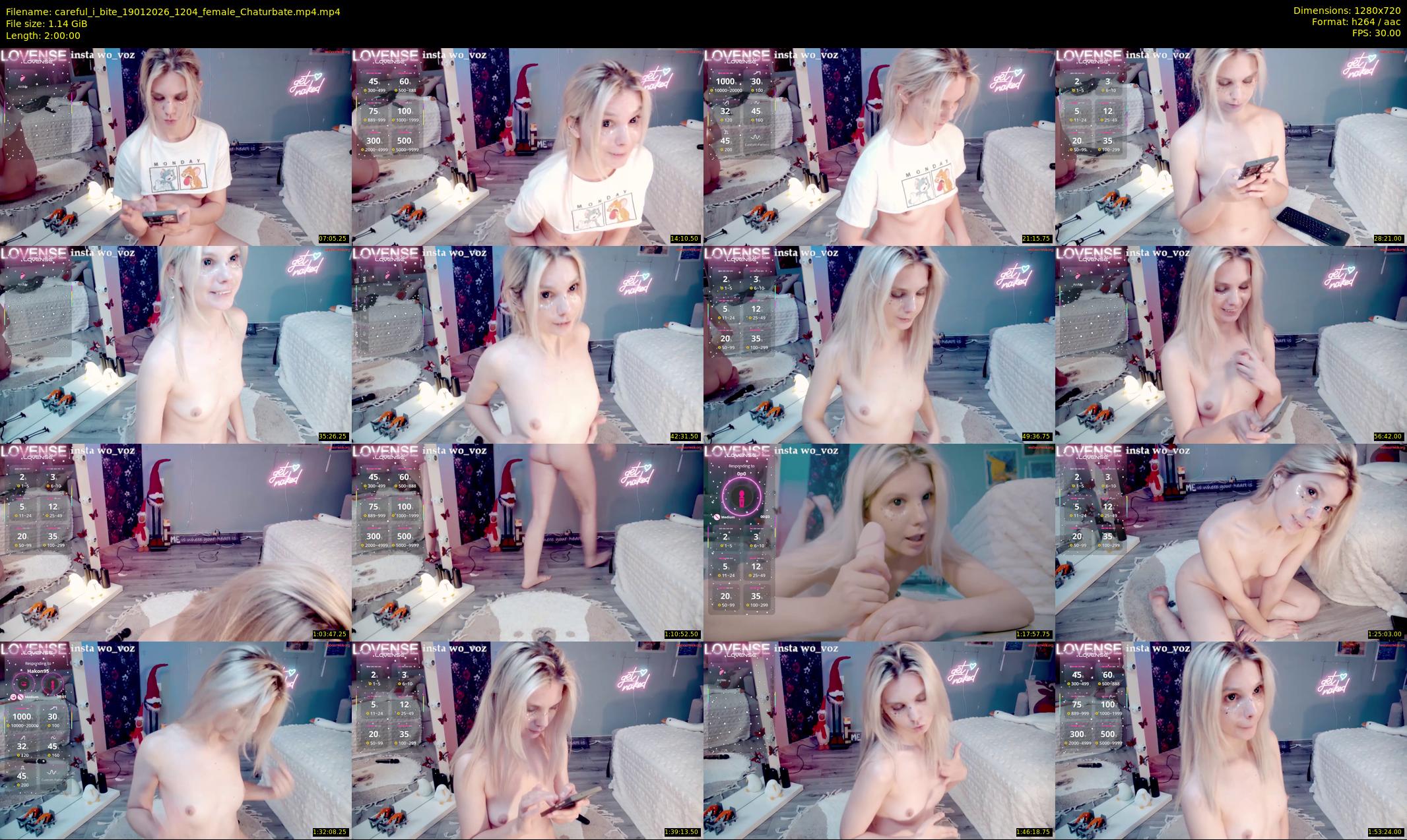 careful_i_bite — 120 minute Chaturbate female cam show recording, 720p, Jan 19, 2026