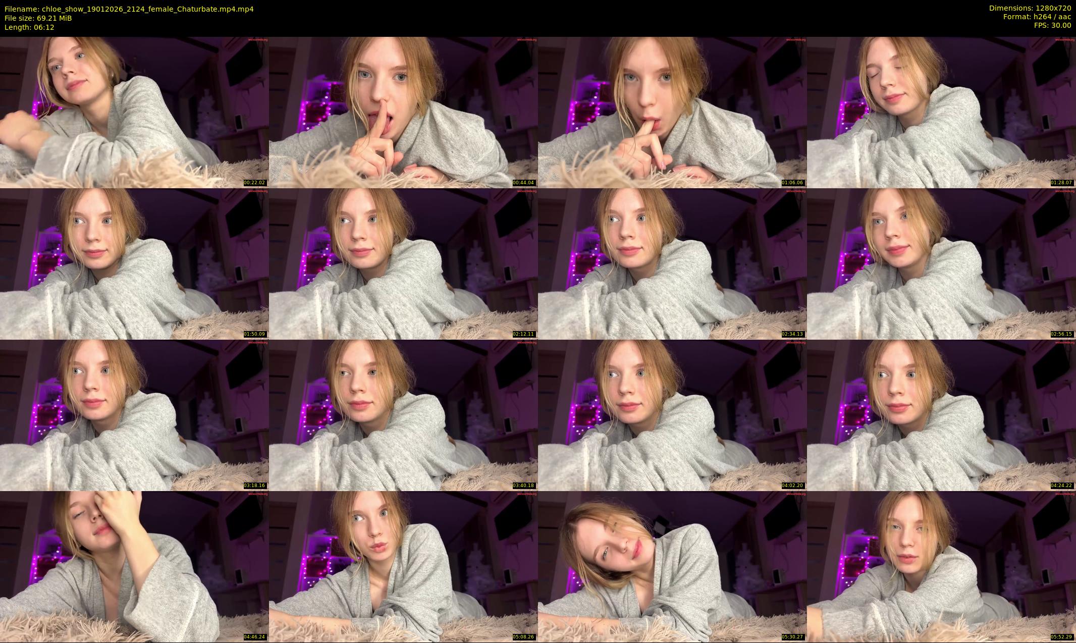 chloe_show — 7 minute Chaturbate female cam show recording, 720p, Jan 19, 2026