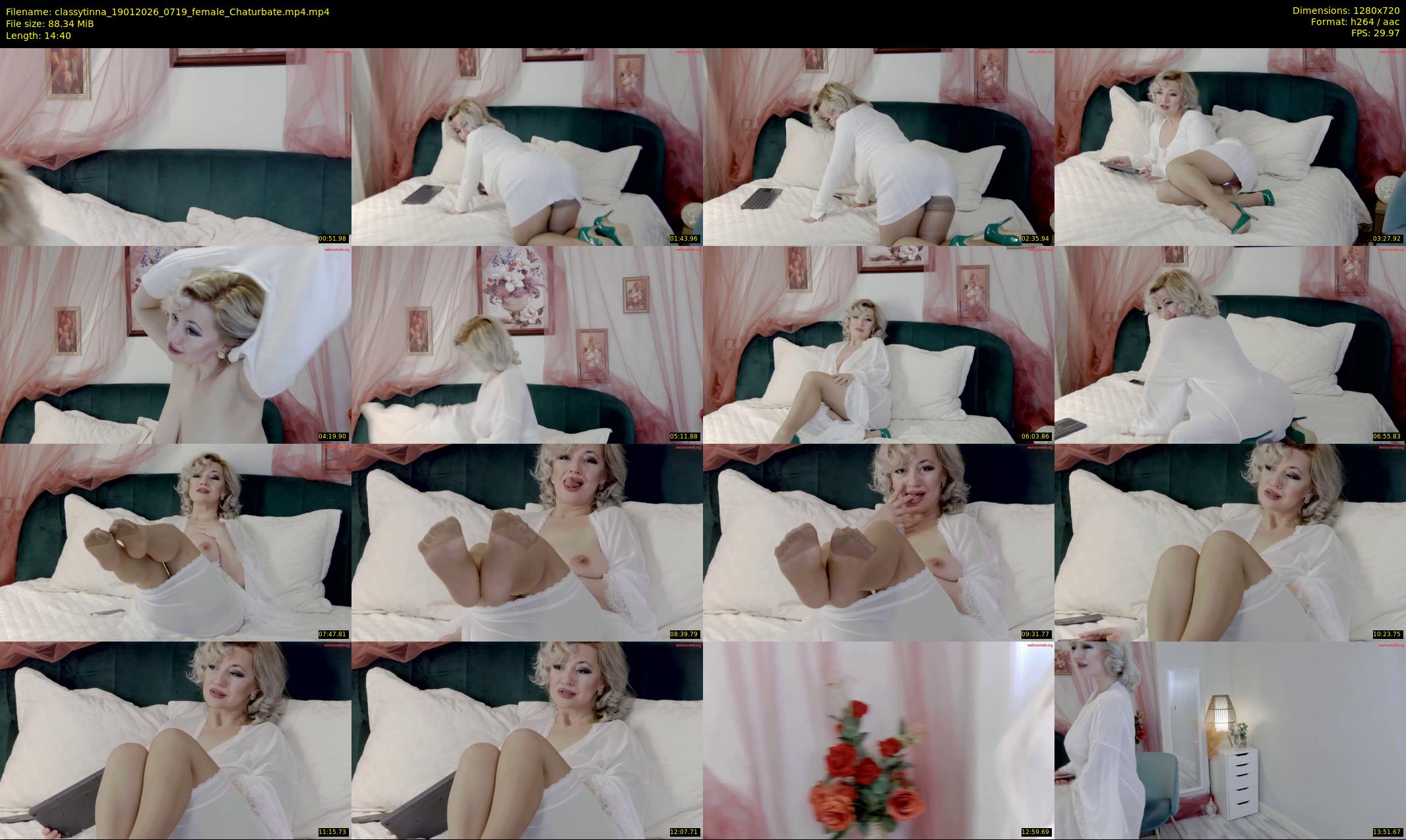 classytinna — 15 minute Chaturbate female cam show recording, 720p, Jan 19, 2026