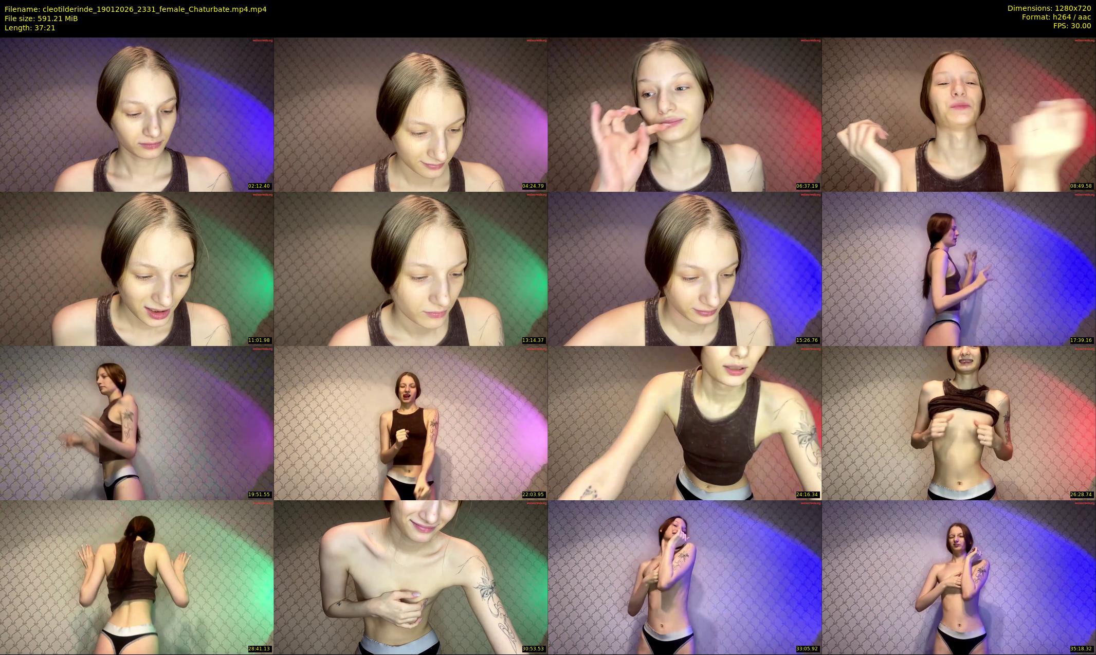 cleotilderinde — 38 minute Chaturbate female cam show recording, 720p, Jan 19, 2026