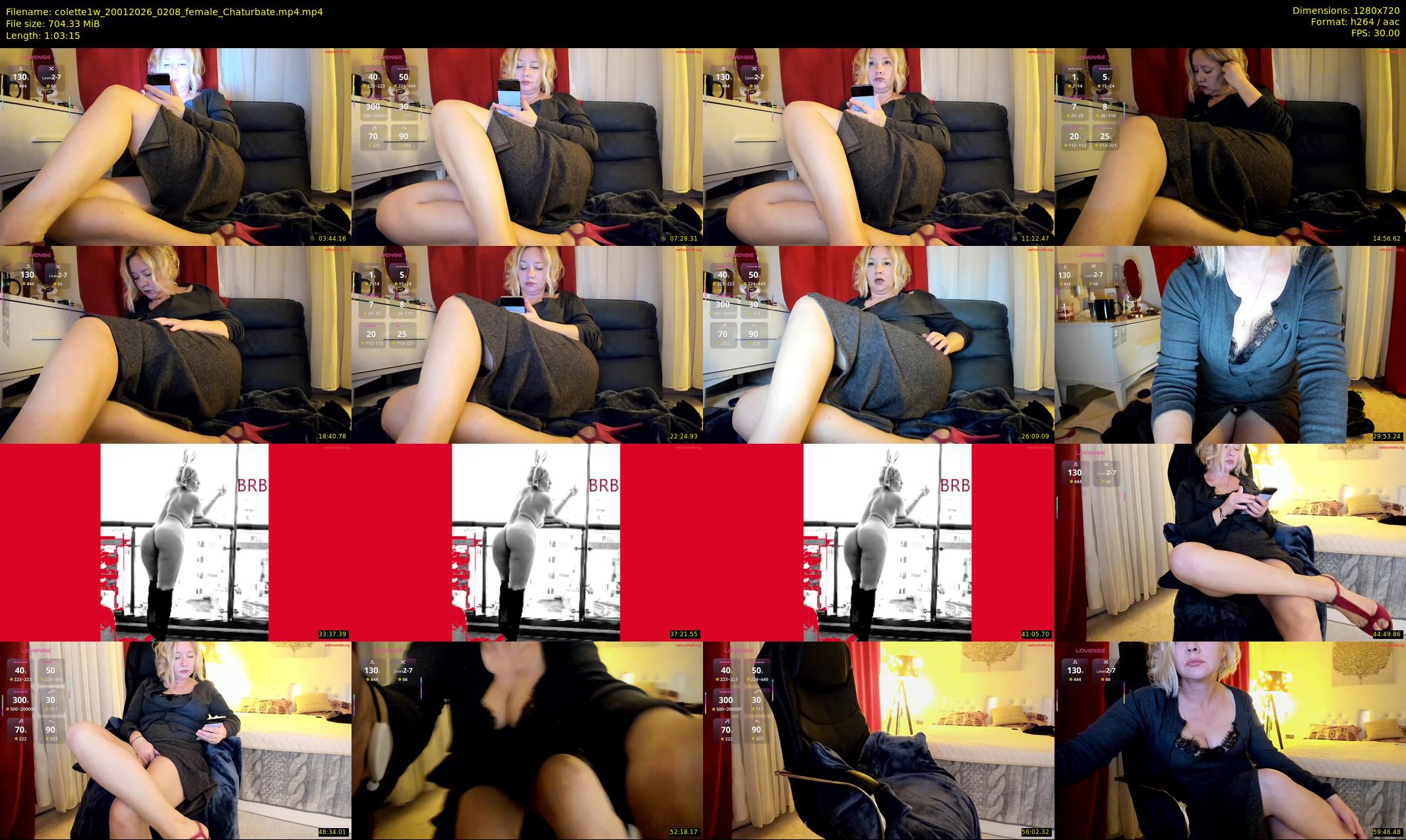 colette1w — 64 minute Chaturbate female cam show recording, 720p, Jan 20, 2026