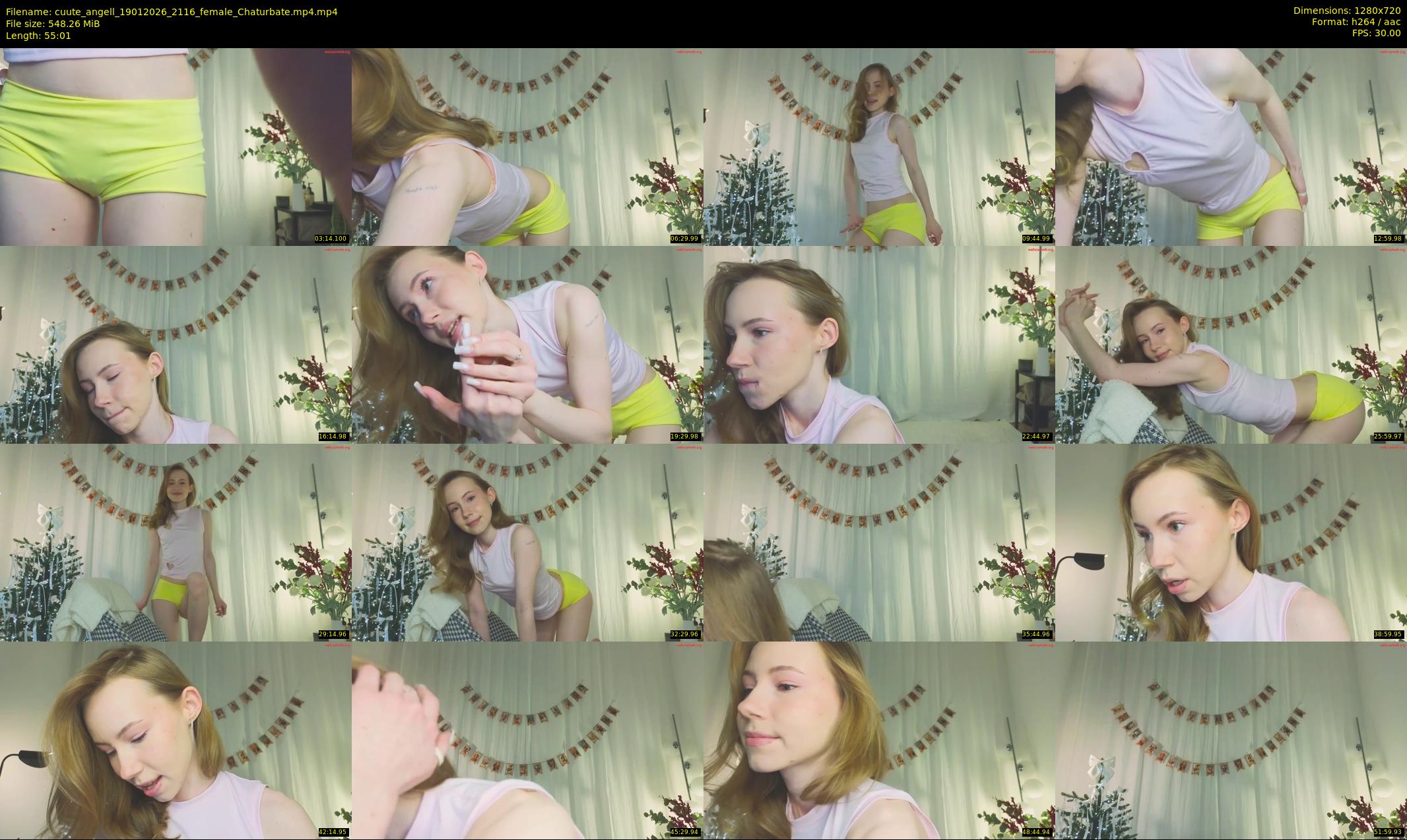 cuute_angell — 56 minute Chaturbate female cam show recording, 720p, Jan 19, 2026
