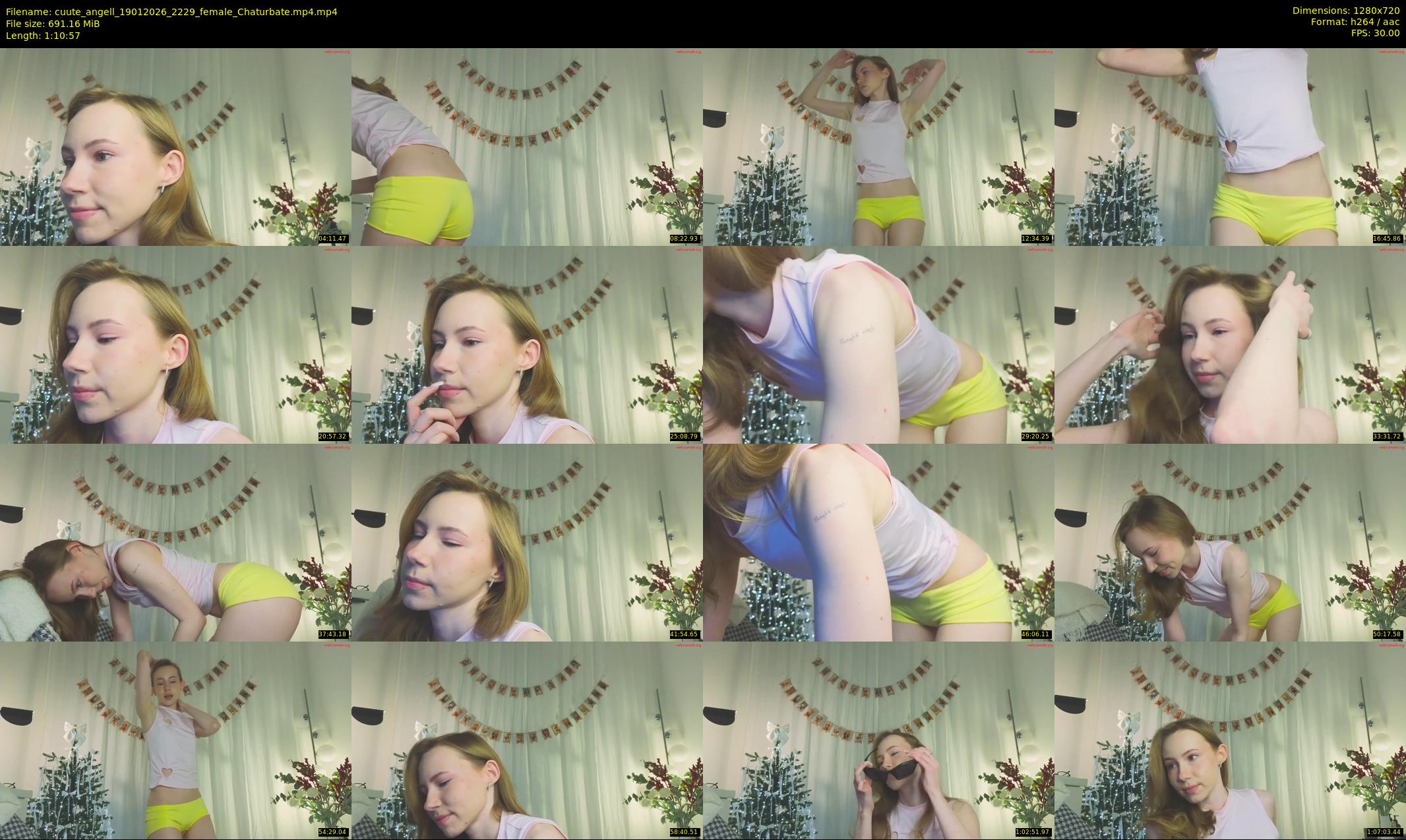 cuute_angell — 71 minute Chaturbate female cam show recording, 720p, Jan 19, 2026