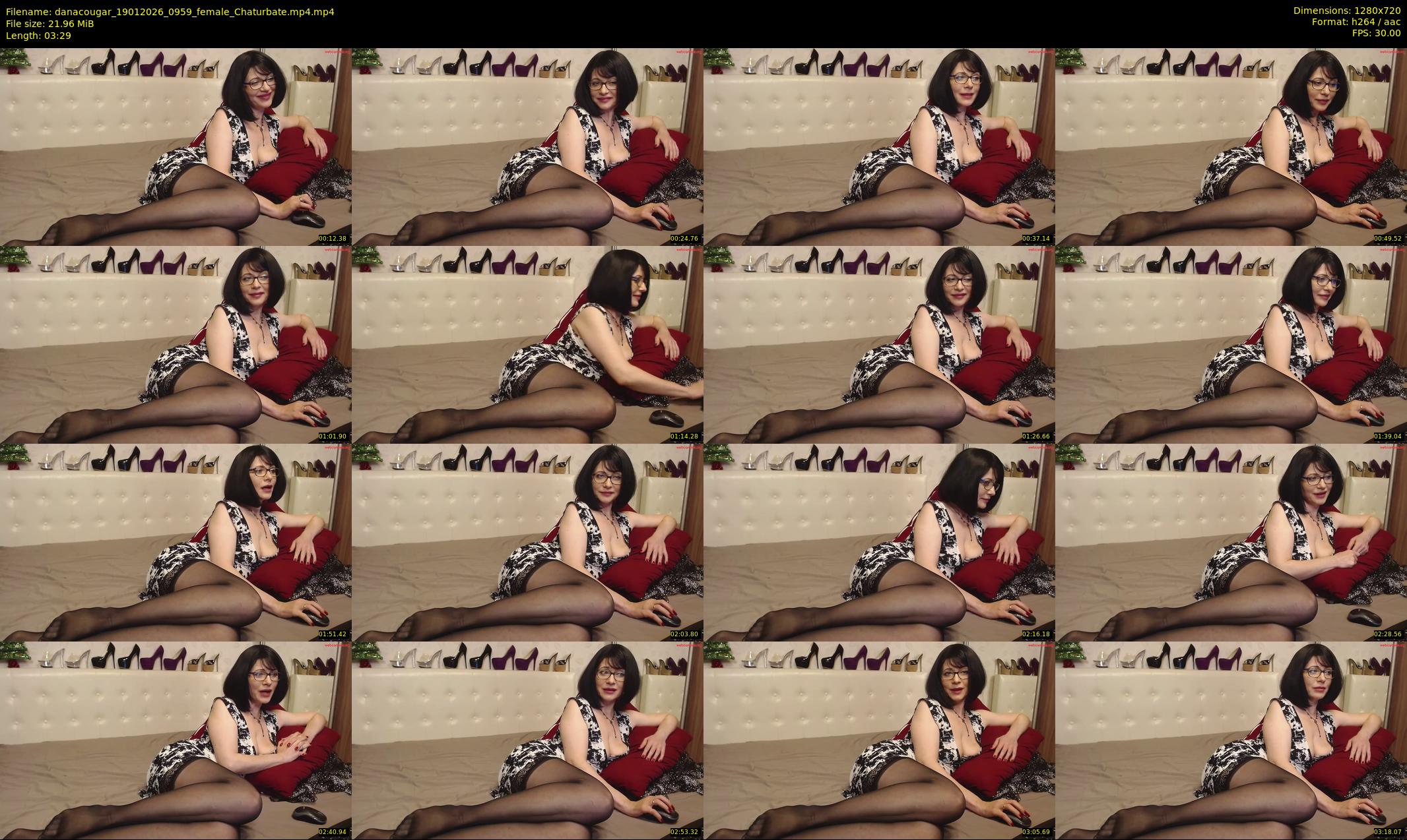 danacougar — 4 minute Chaturbate female cam show recording, 720p, Jan 19, 2026