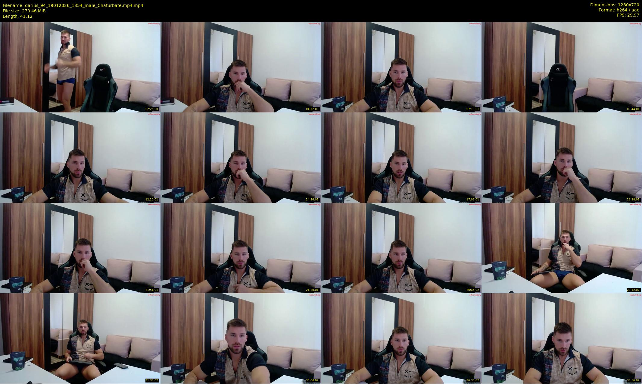 darius_94 — 42 minute Chaturbate male cam show recording, 720p, Jan 19, 2026