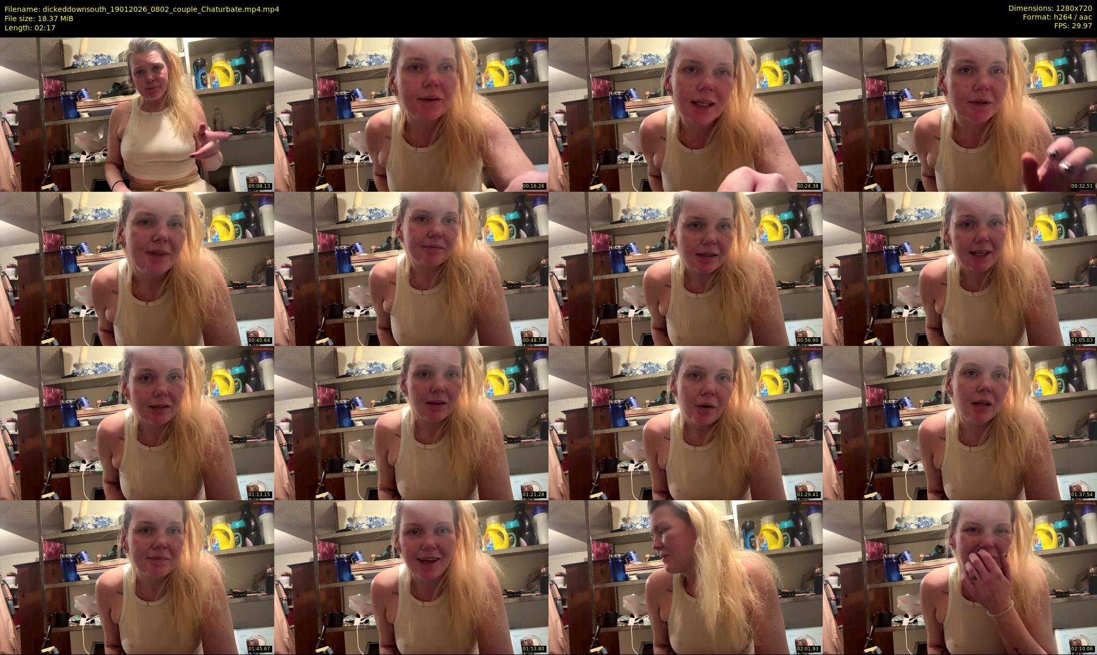 dickeddownsouth — 3 minute Chaturbate couple cam show recording, 720p, Jan 19, 2026