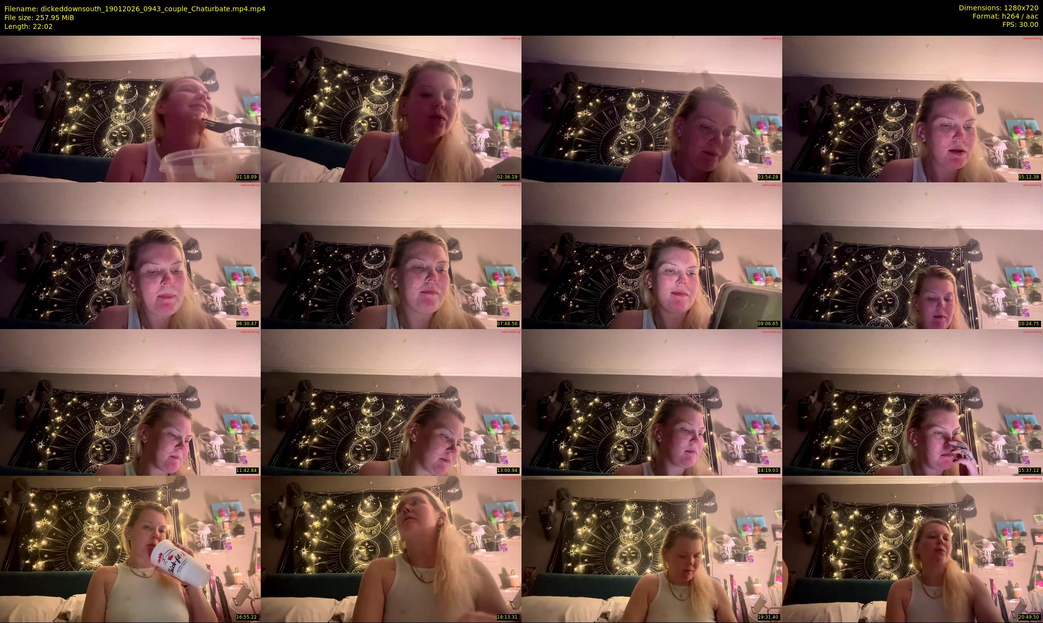dickeddownsouth — 23 minute Chaturbate couple cam show recording, 720p, Jan 19, 2026