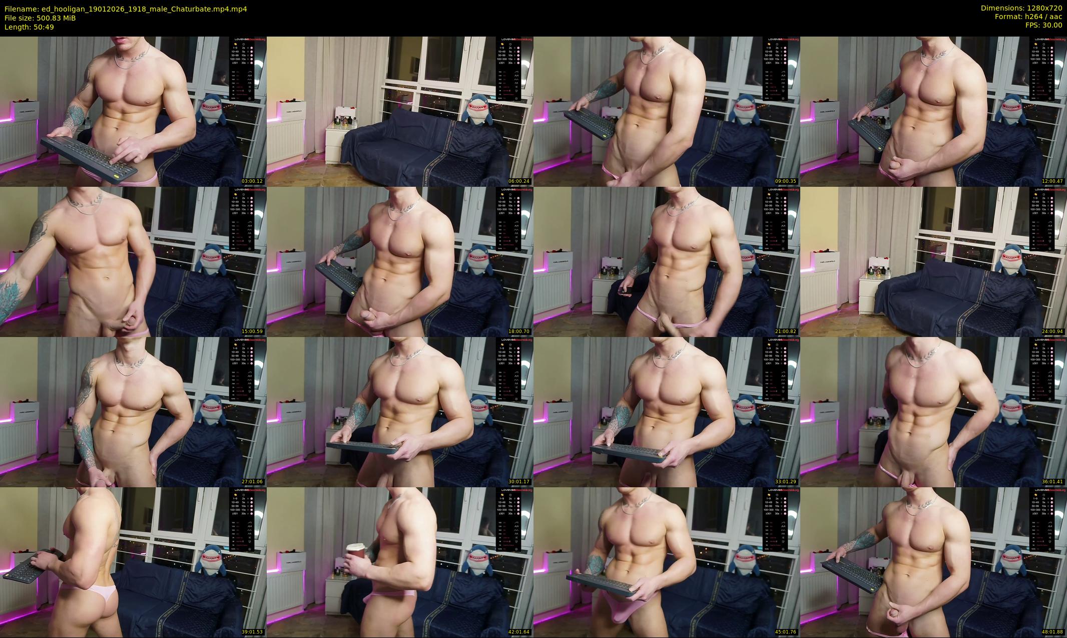 ed_hooligan — 51 minute Chaturbate male cam show recording, 720p, Jan 19, 2026