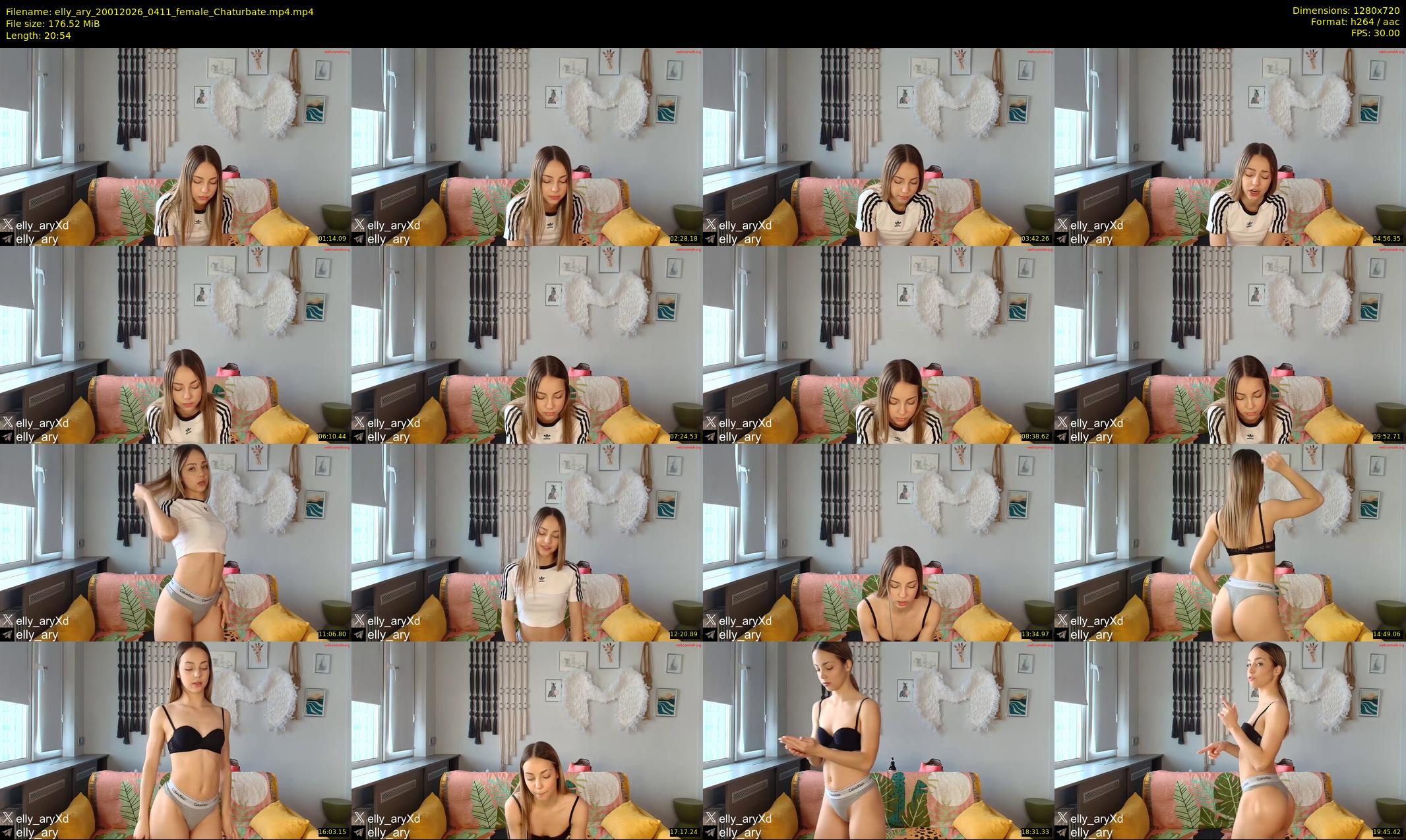 elly_ary — 21 minute Chaturbate female cam show recording, 720p, Jan 20, 2026