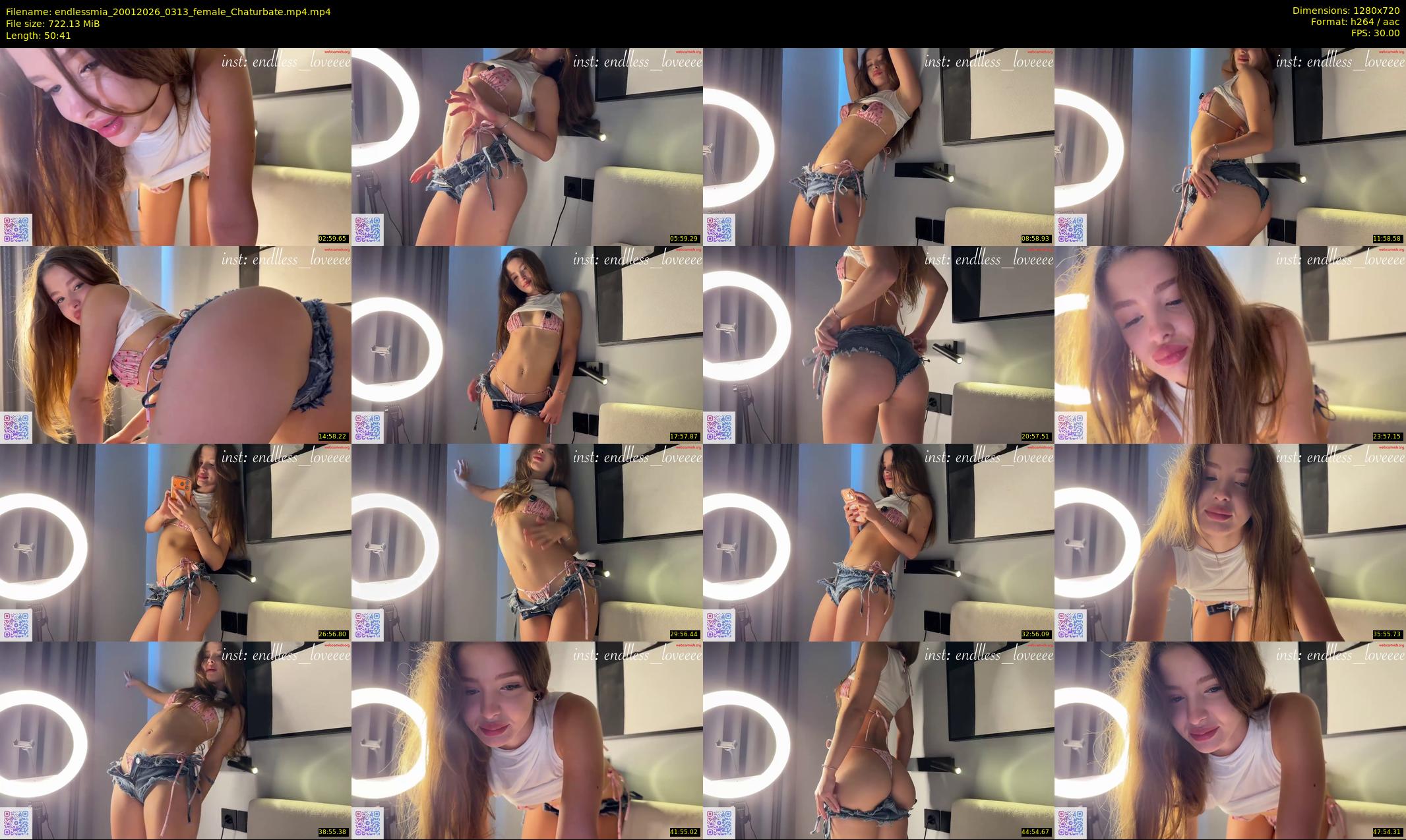 endlessmia — 51 minute Chaturbate female cam show recording, 720p, Jan 20, 2026