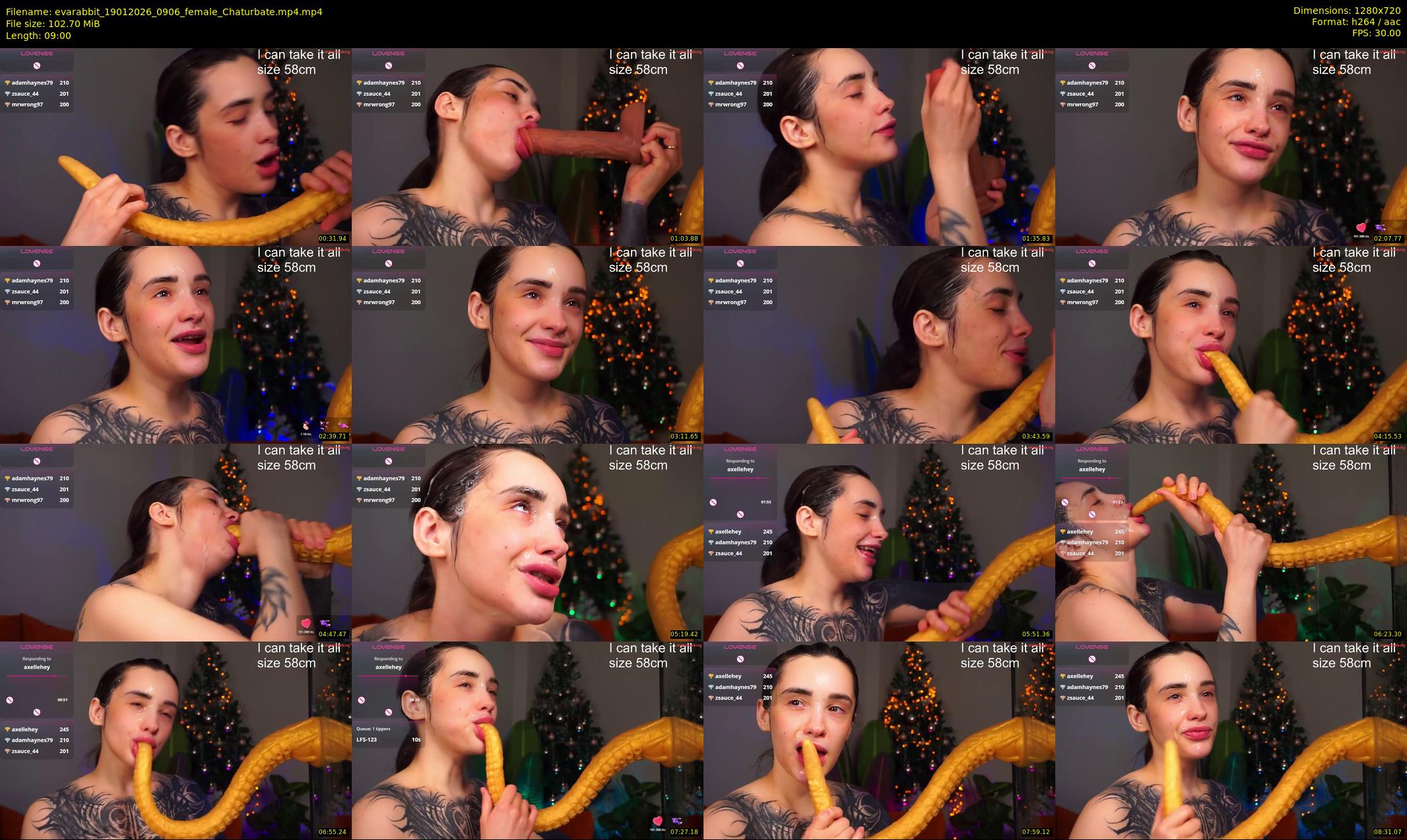 evarabbit — 9 minute Chaturbate female cam show recording, 720p, Jan 19, 2026