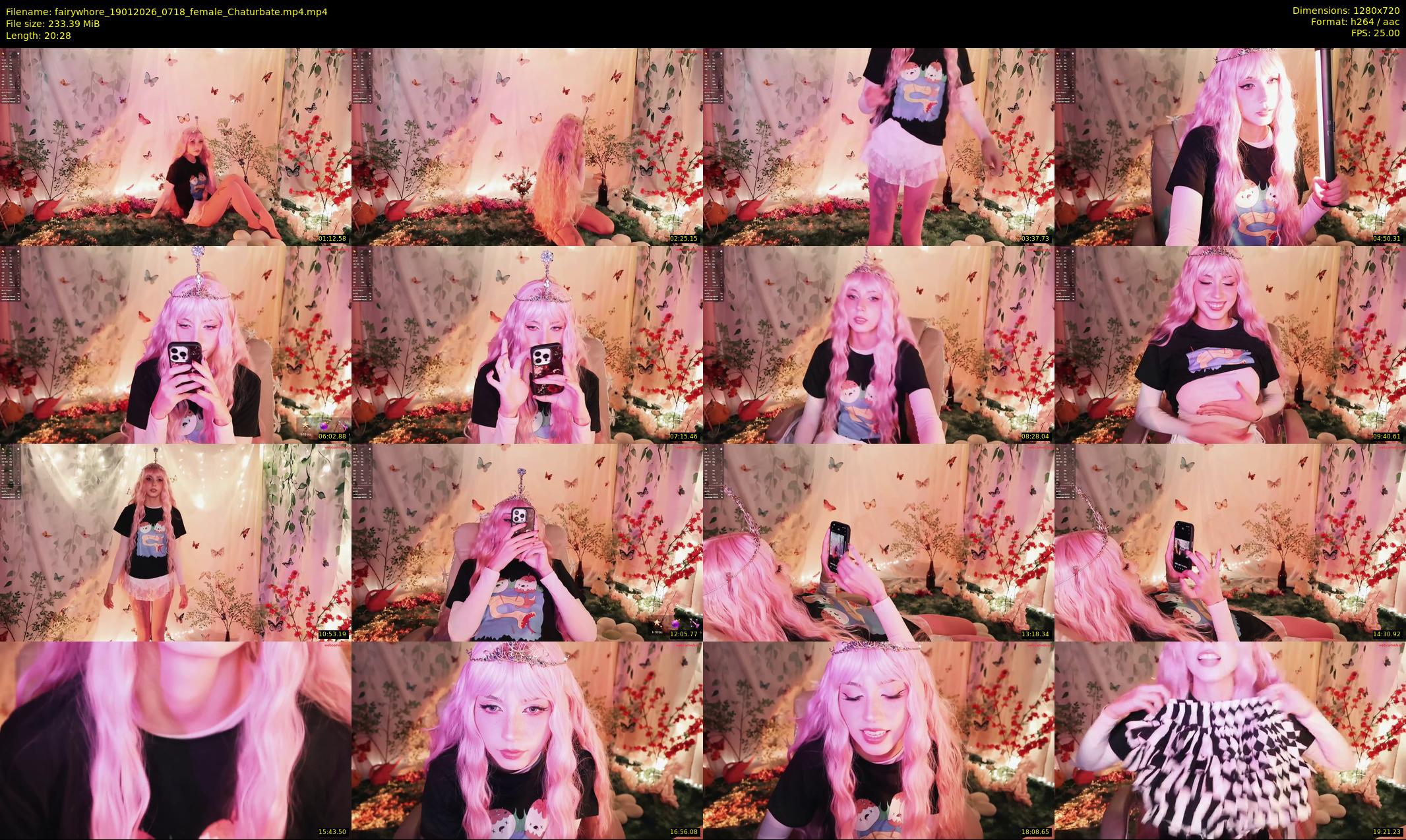 fairywhore — 21 minute Chaturbate female cam show recording, 720p, Jan 19, 2026