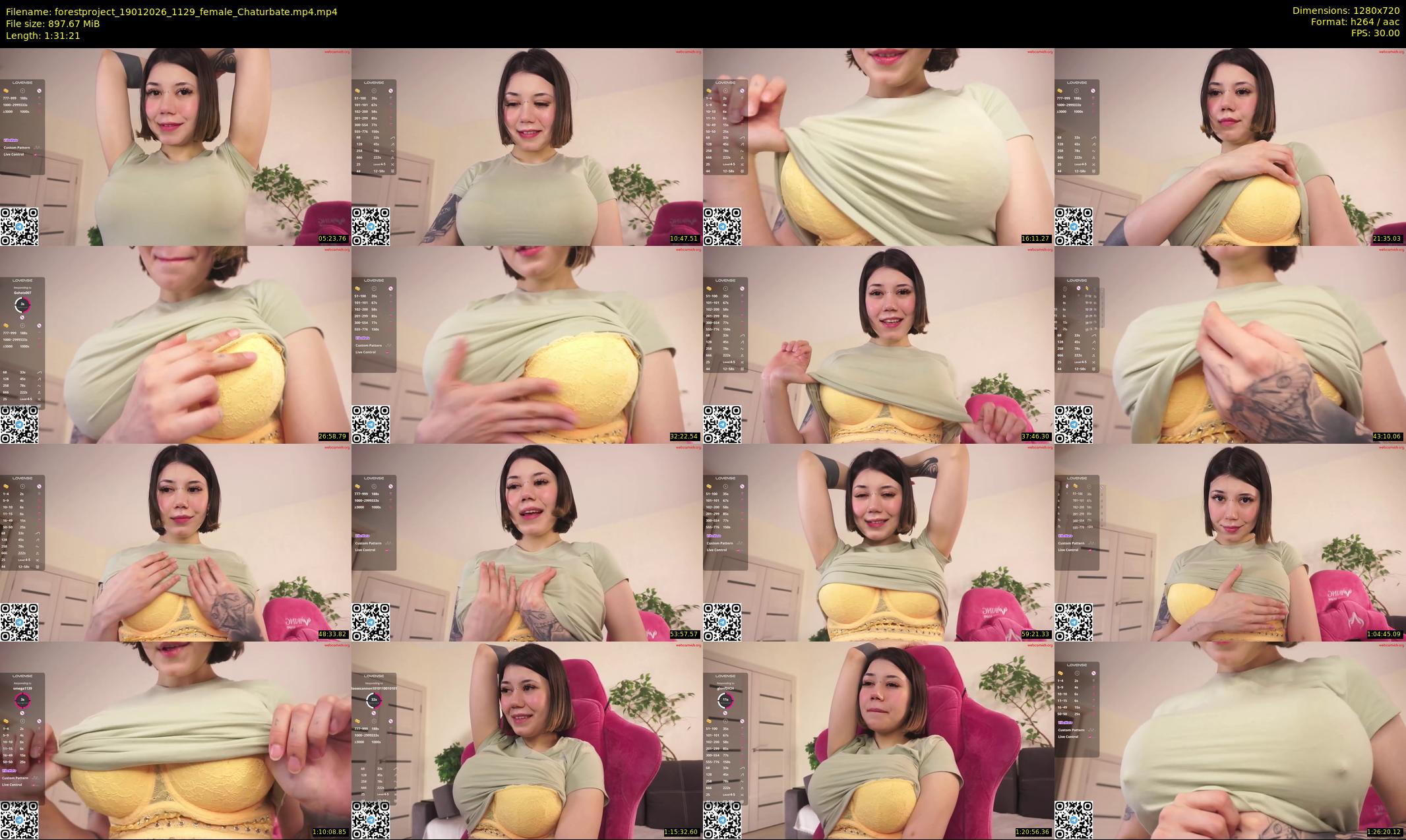 forestproject — 92 minute Chaturbate female cam show recording, 720p, Jan 19, 2026