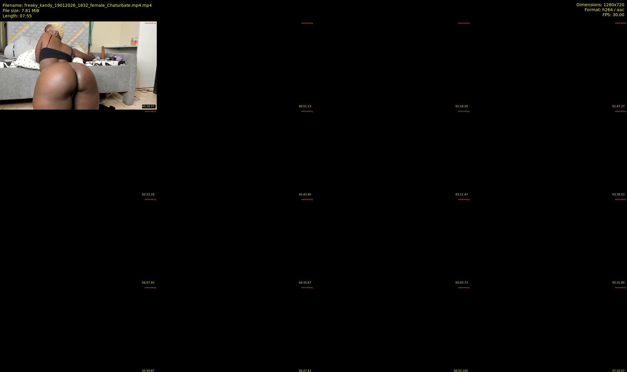 freaky_kandy — 8 minute Chaturbate female cam show recording, 720p, Jan 19, 2026