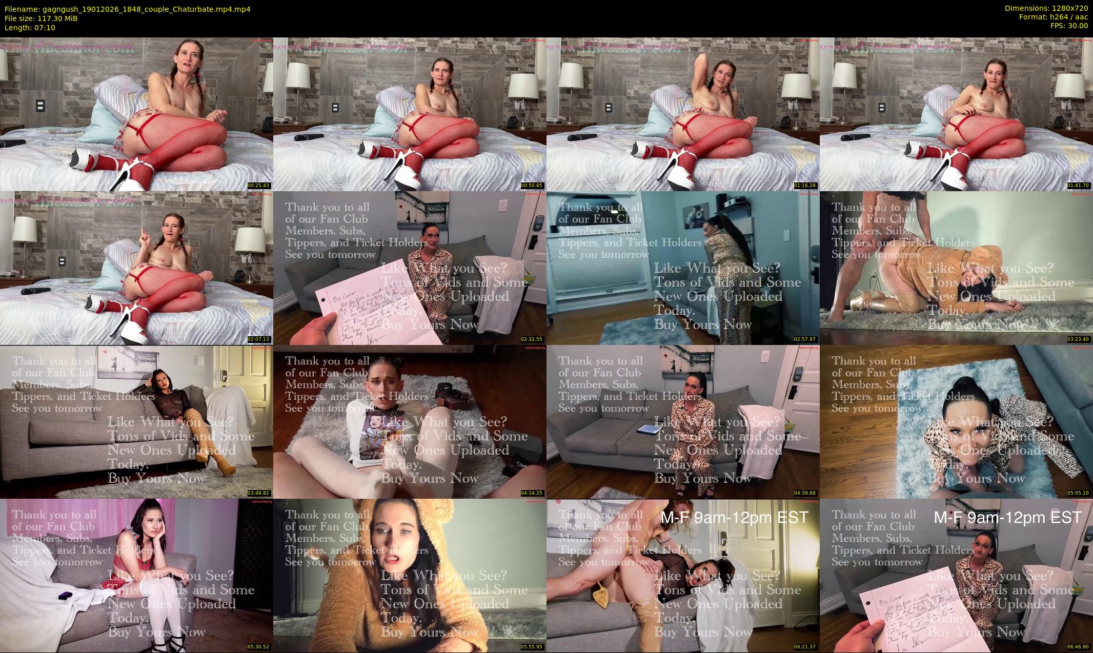 gagngush — 8 minute Chaturbate couple cam show recording, 720p, Jan 19, 2026