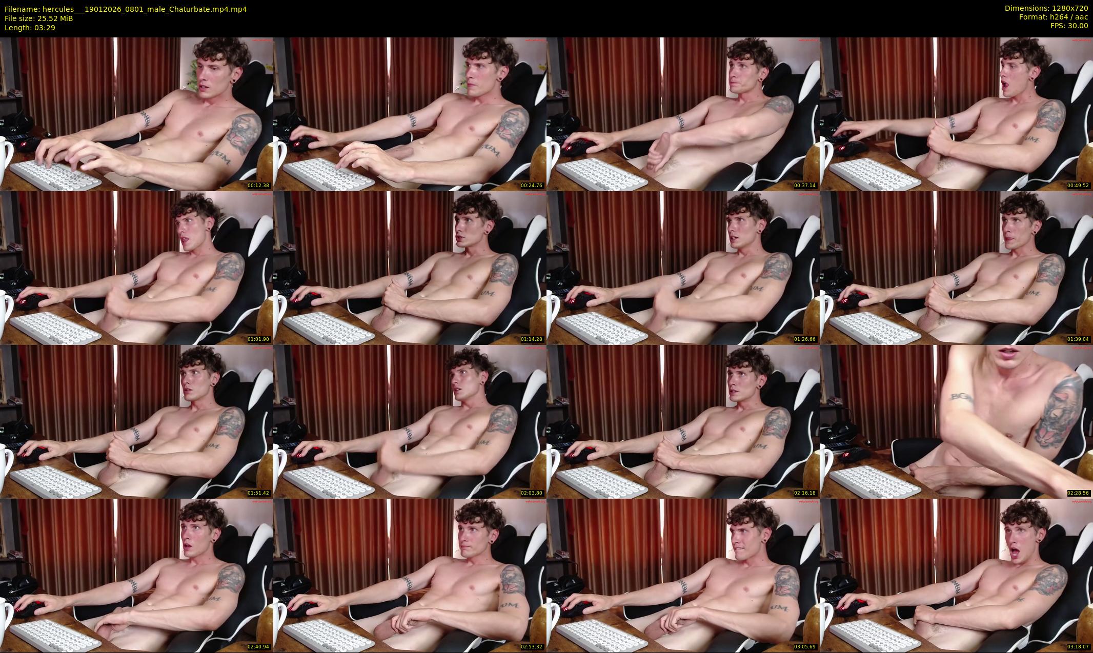 hercules__ — 4 minute Chaturbate male cam show recording, 720p, Jan 19, 2026