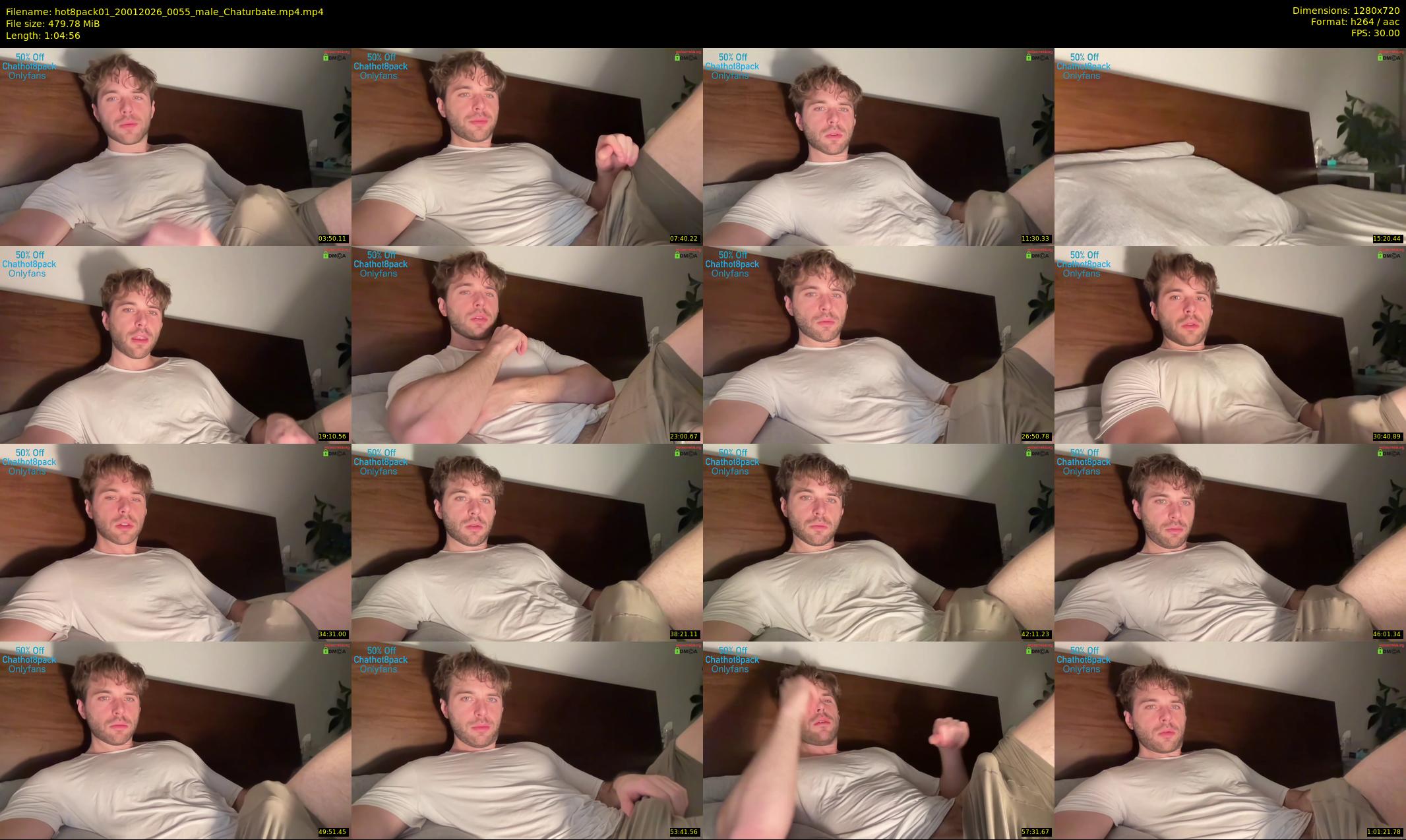 hot8pack01 — 65 minute Chaturbate male cam show recording, 720p, Jan 20, 2026