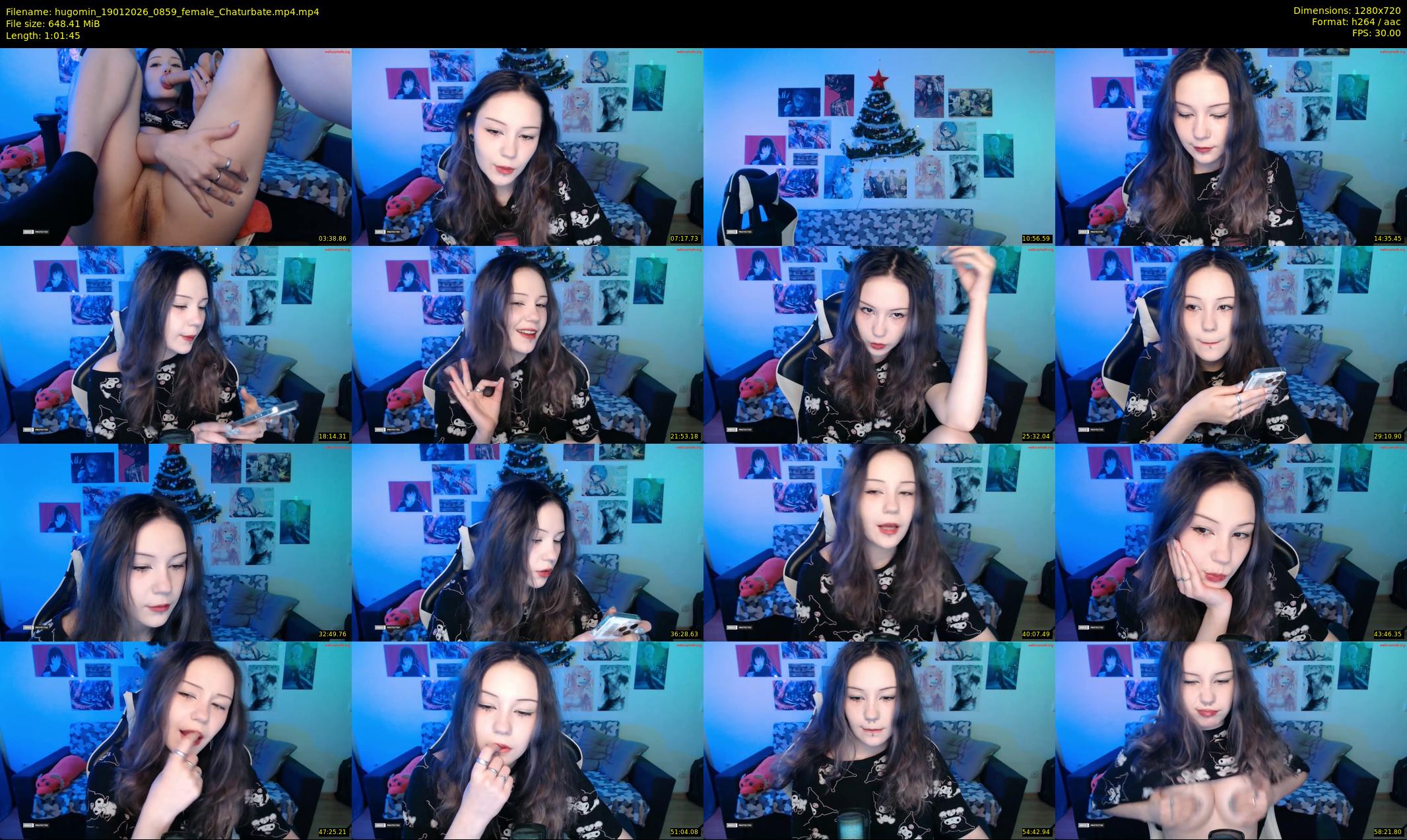 hugomin — 62 minute Chaturbate female cam show recording, 720p, Jan 19, 2026