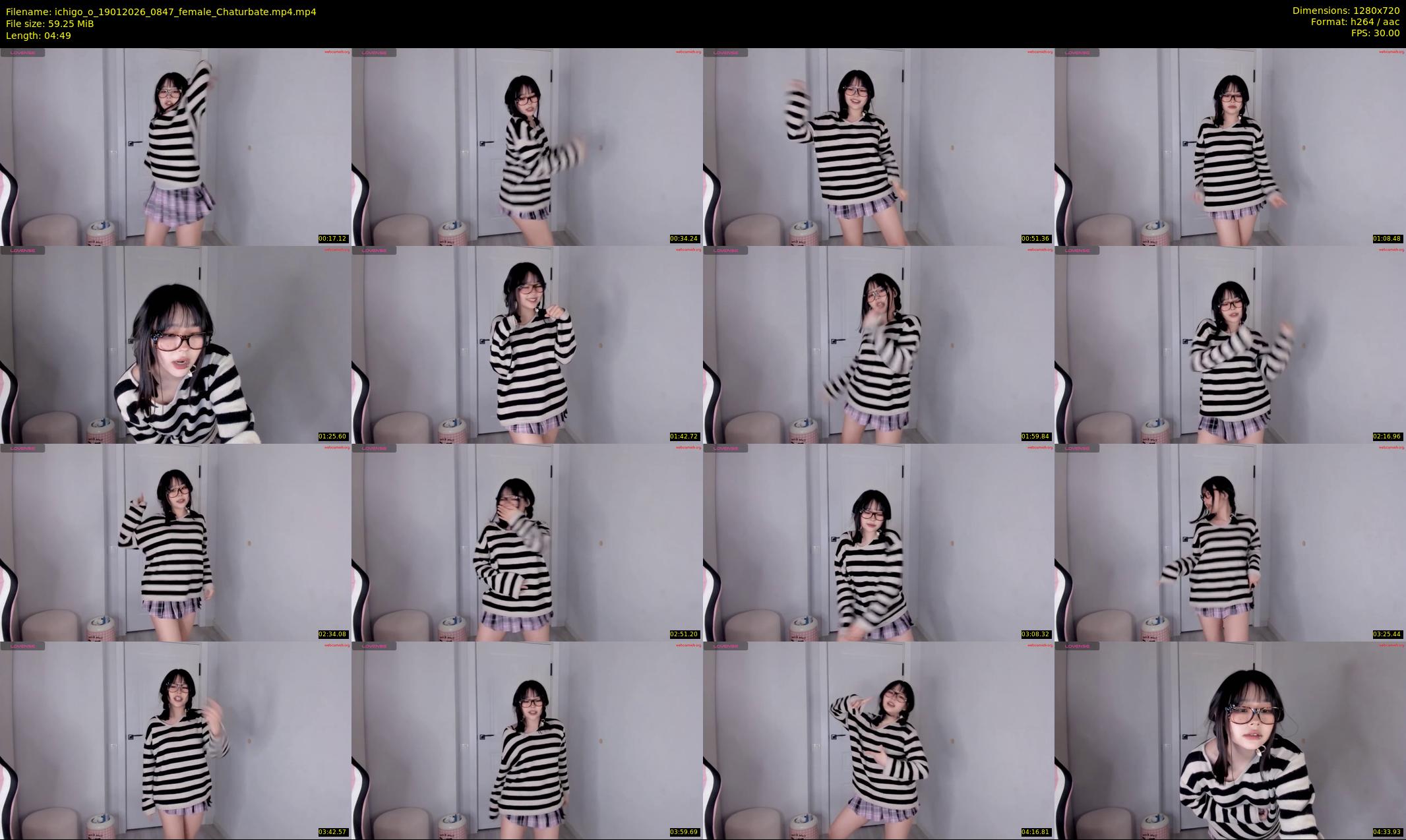 ichigo_o — 5 minute Chaturbate female cam show recording, 720p, Jan 19, 2026