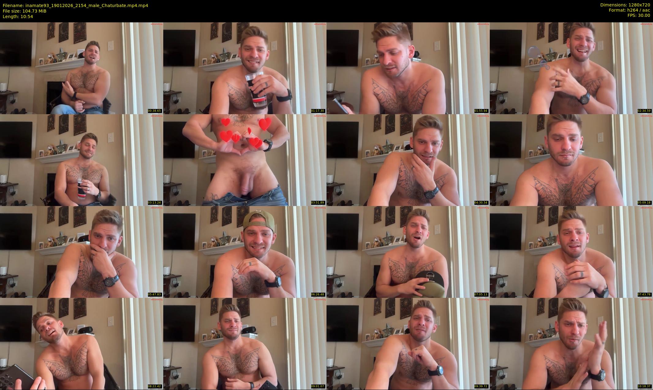 inamate93 — 11 minute Chaturbate male cam show recording, 720p, Jan 19, 2026
