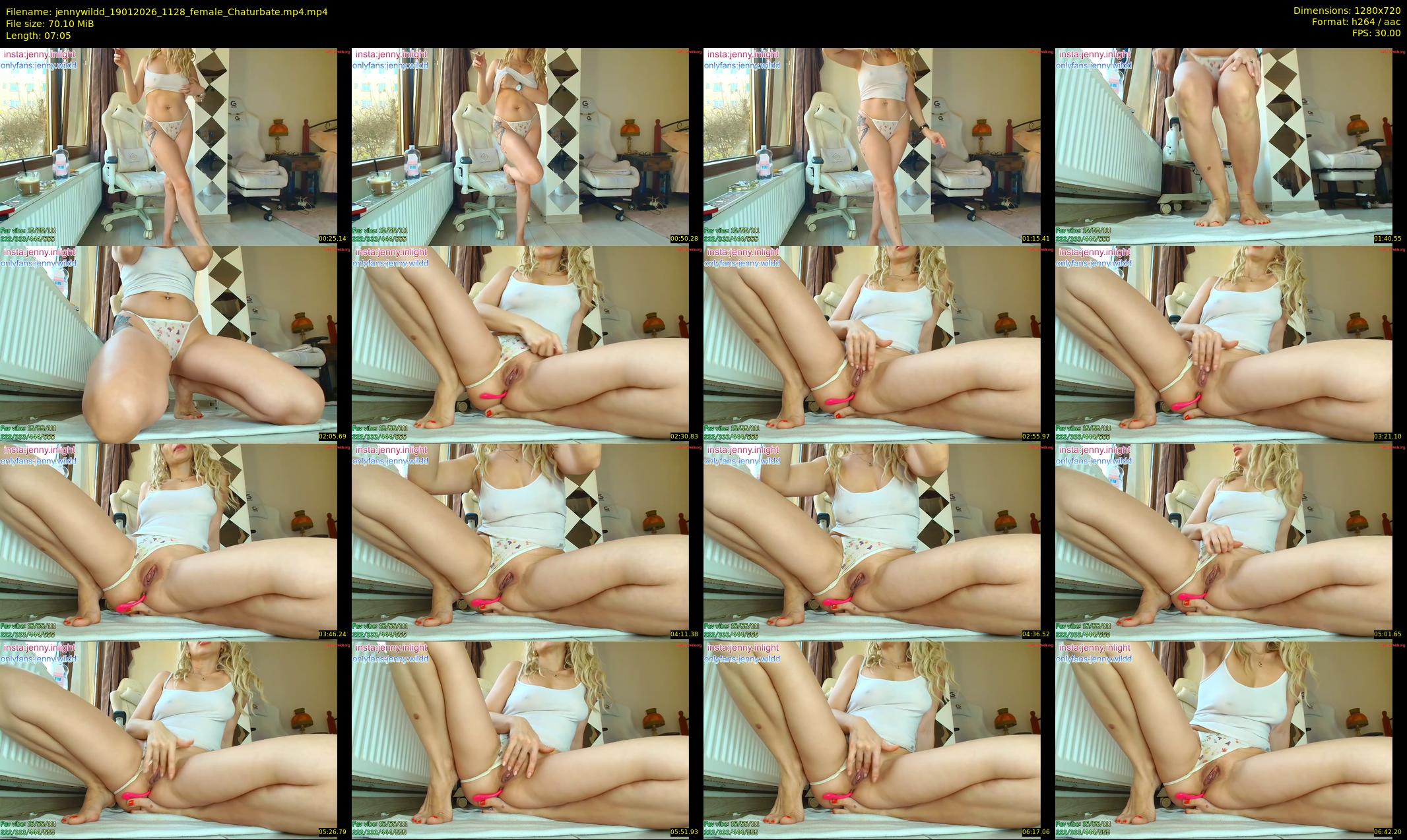jennywildd — 8 minute Chaturbate female cam show recording, 720p, Jan 19, 2026