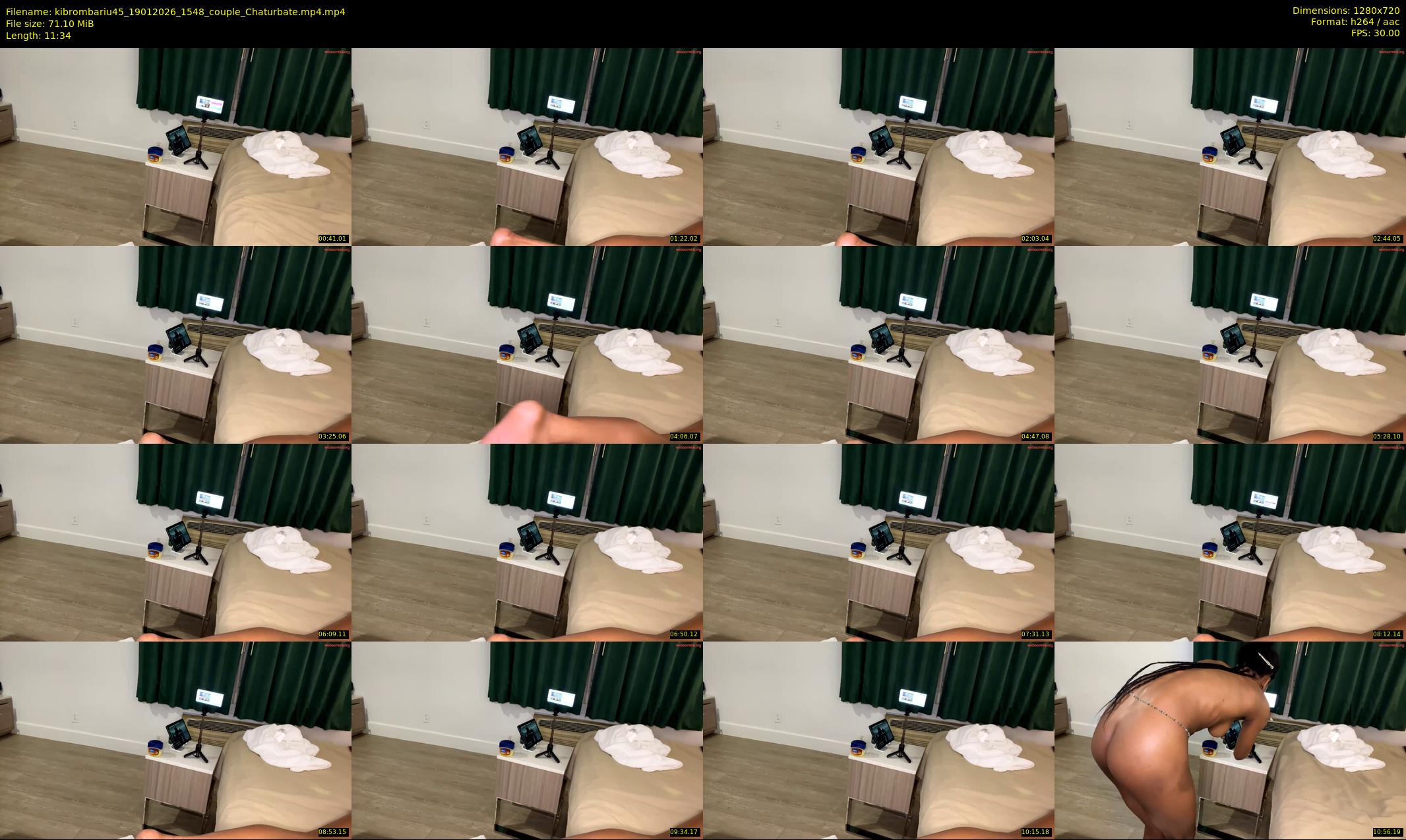 kibrombariu45 — 12 minute Chaturbate couple cam show recording, 720p, Jan 19, 2026