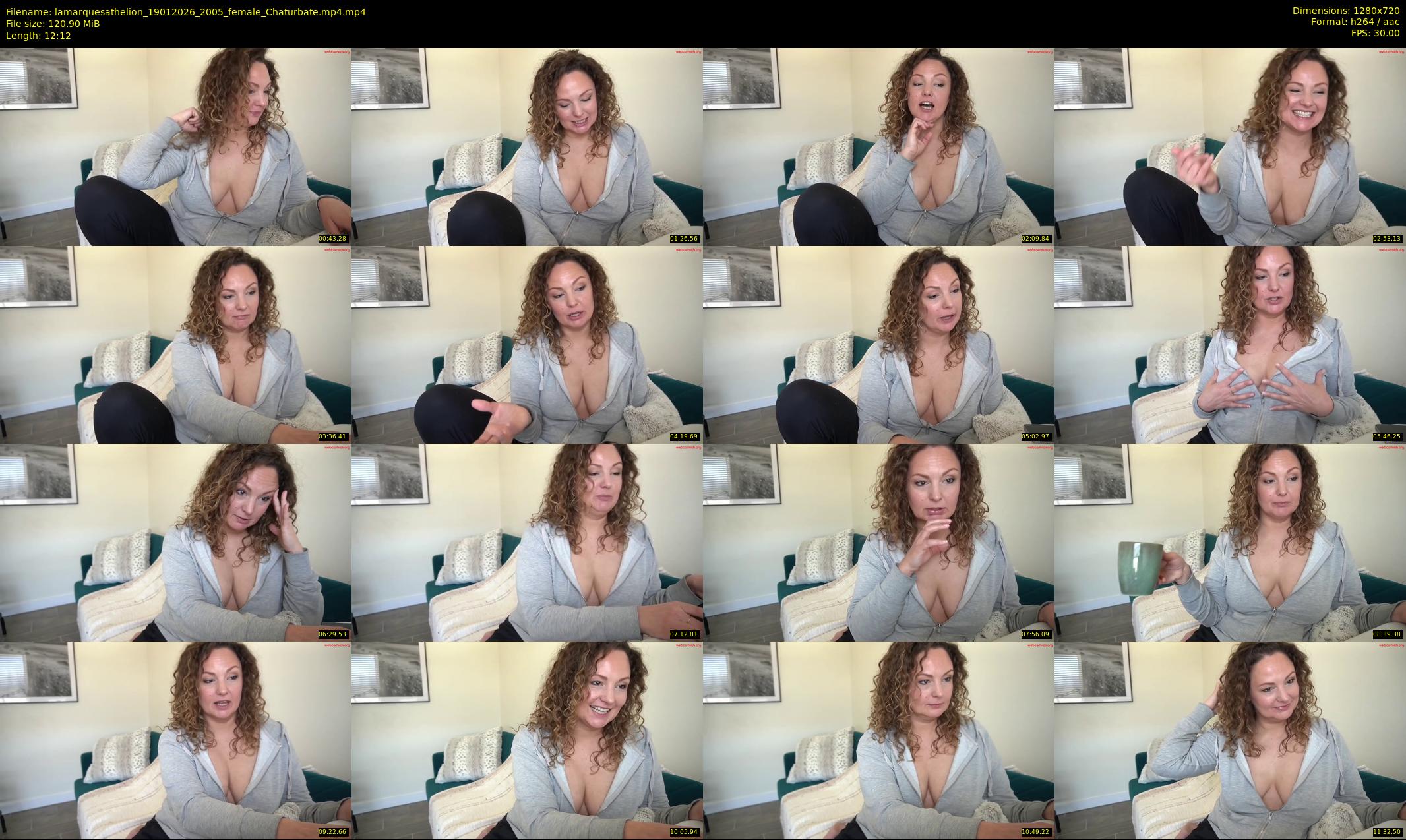lamarquesathelion — 13 minute Chaturbate female cam show recording, 720p, Jan 19, 2026