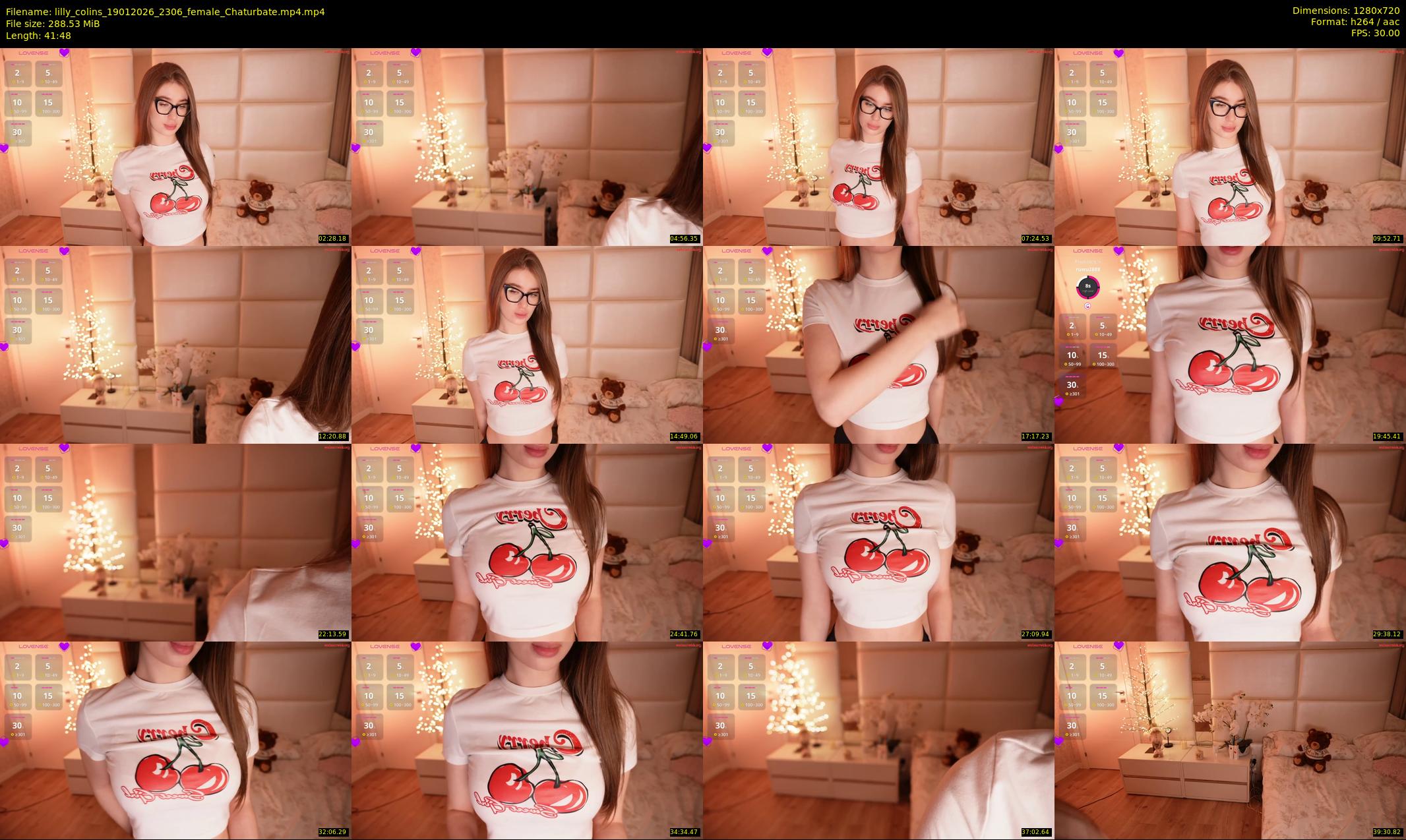lilly_colins — 42 minute Chaturbate female cam show recording, 720p, Jan 19, 2026