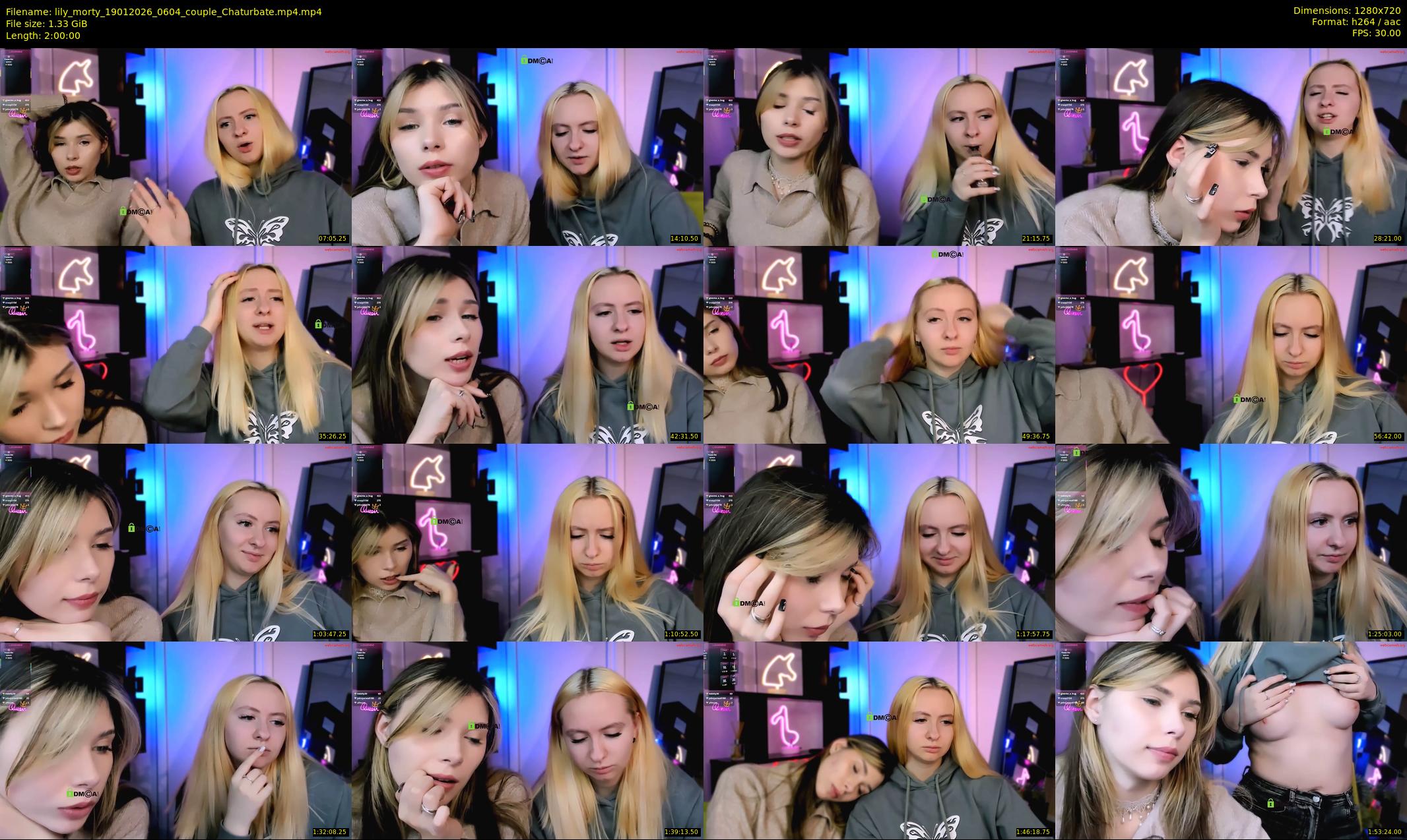 lily_morty — 120 minute Chaturbate couple cam show recording, 720p, Jan 19, 2026