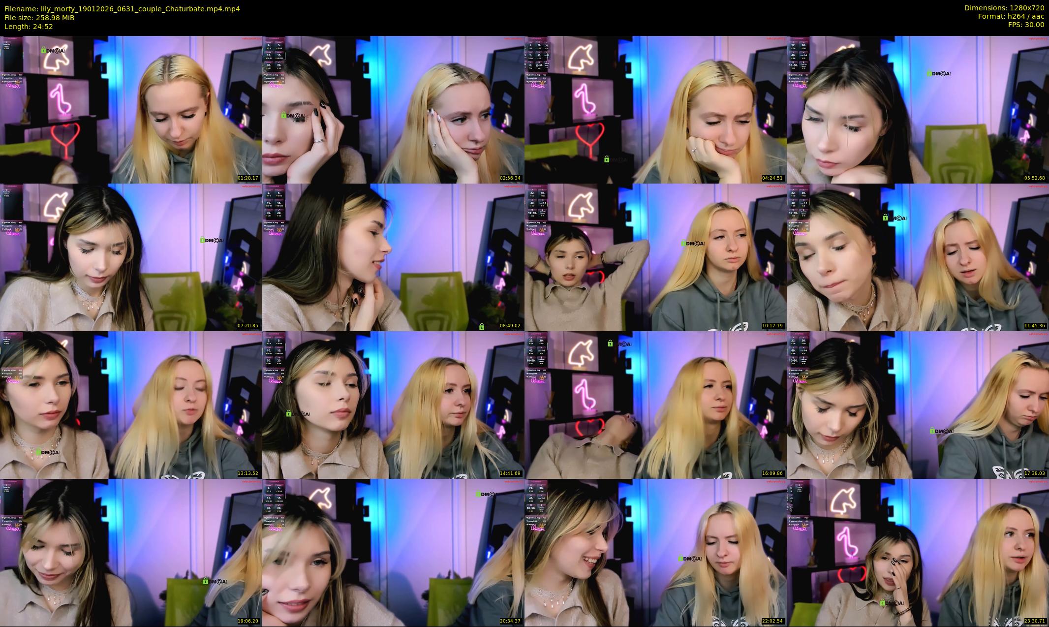 lily_morty — 25 minute Chaturbate couple cam show recording, 720p, Jan 19, 2026