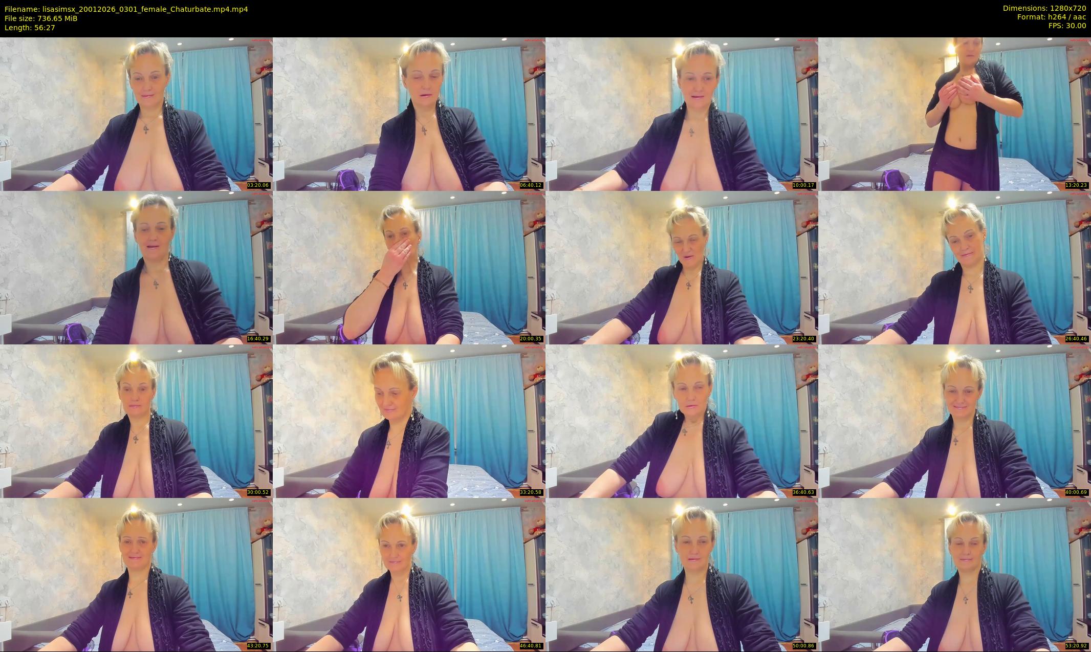 lisasimsx — 57 minute Chaturbate female cam show recording, 720p, Jan 20, 2026