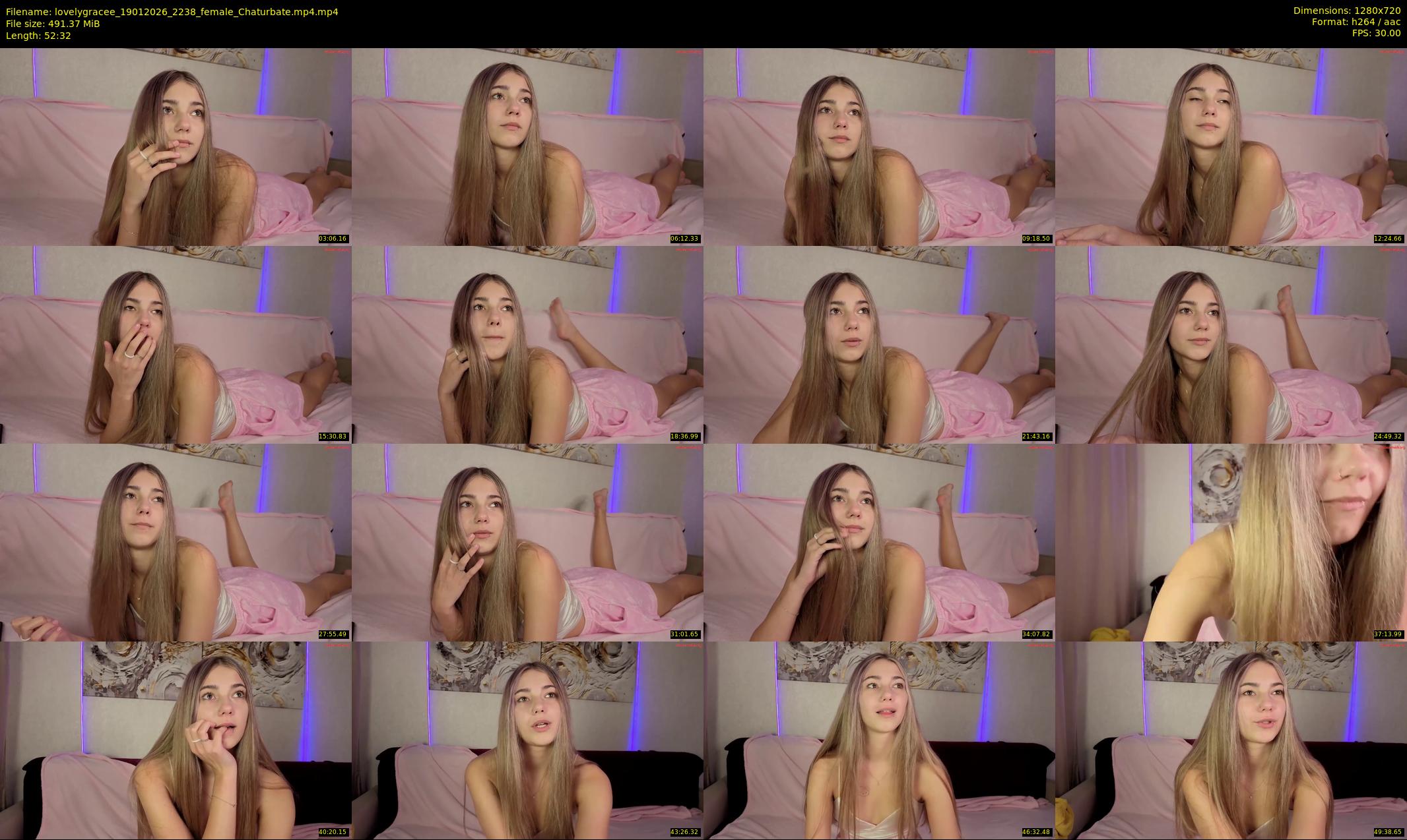 lovelygracee — 53 minute Chaturbate female cam show recording, 720p, Jan 19, 2026