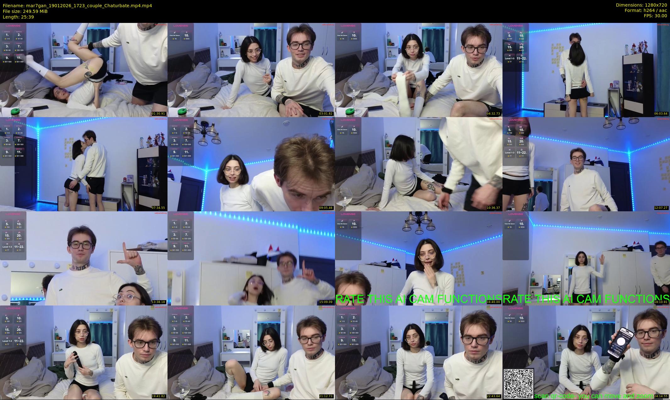 mar7gan — 26 minute Chaturbate couple cam show recording, 720p, Jan 19, 2026
