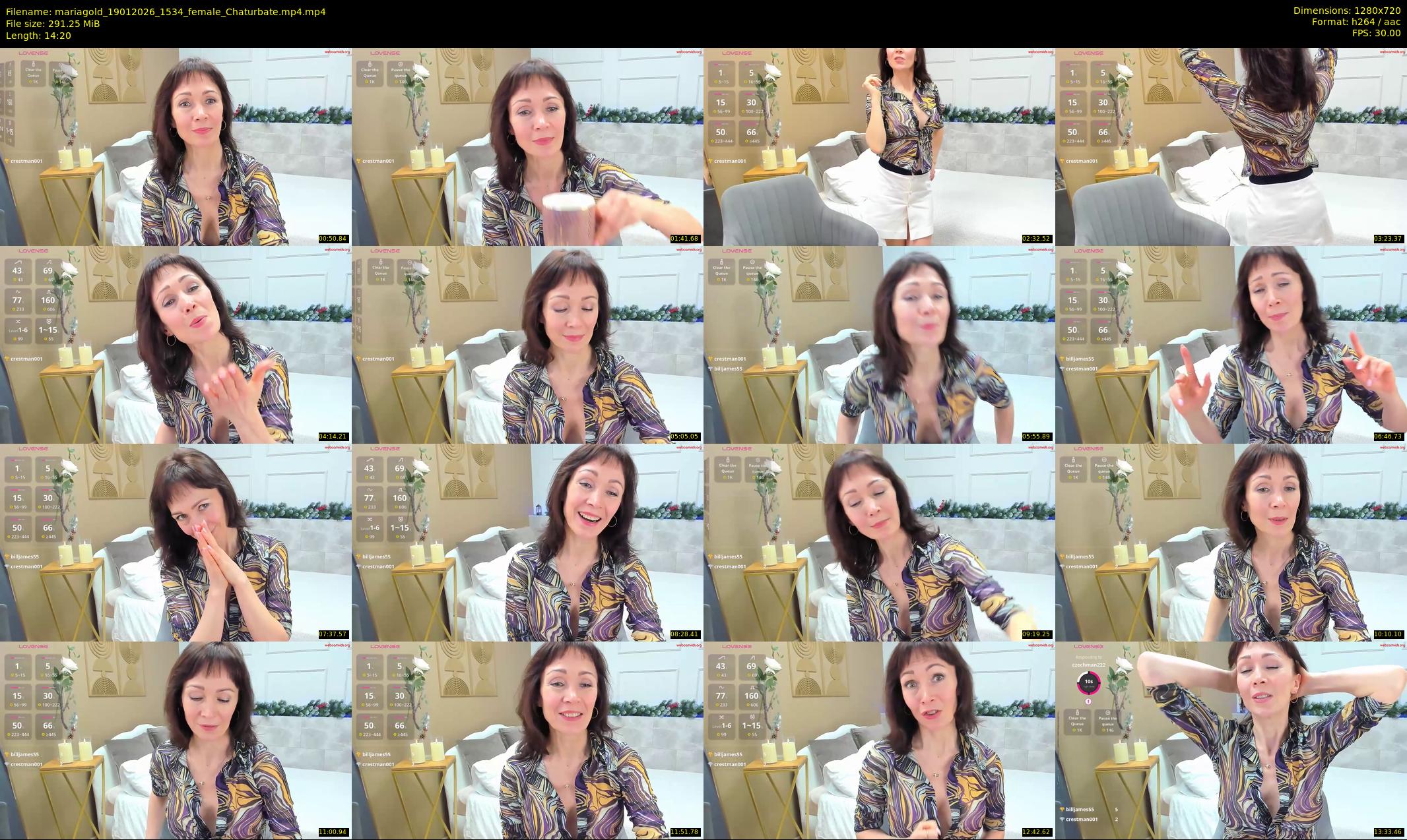 mariagold — 15 minute Chaturbate female cam show recording, 720p, Jan 19, 2026
