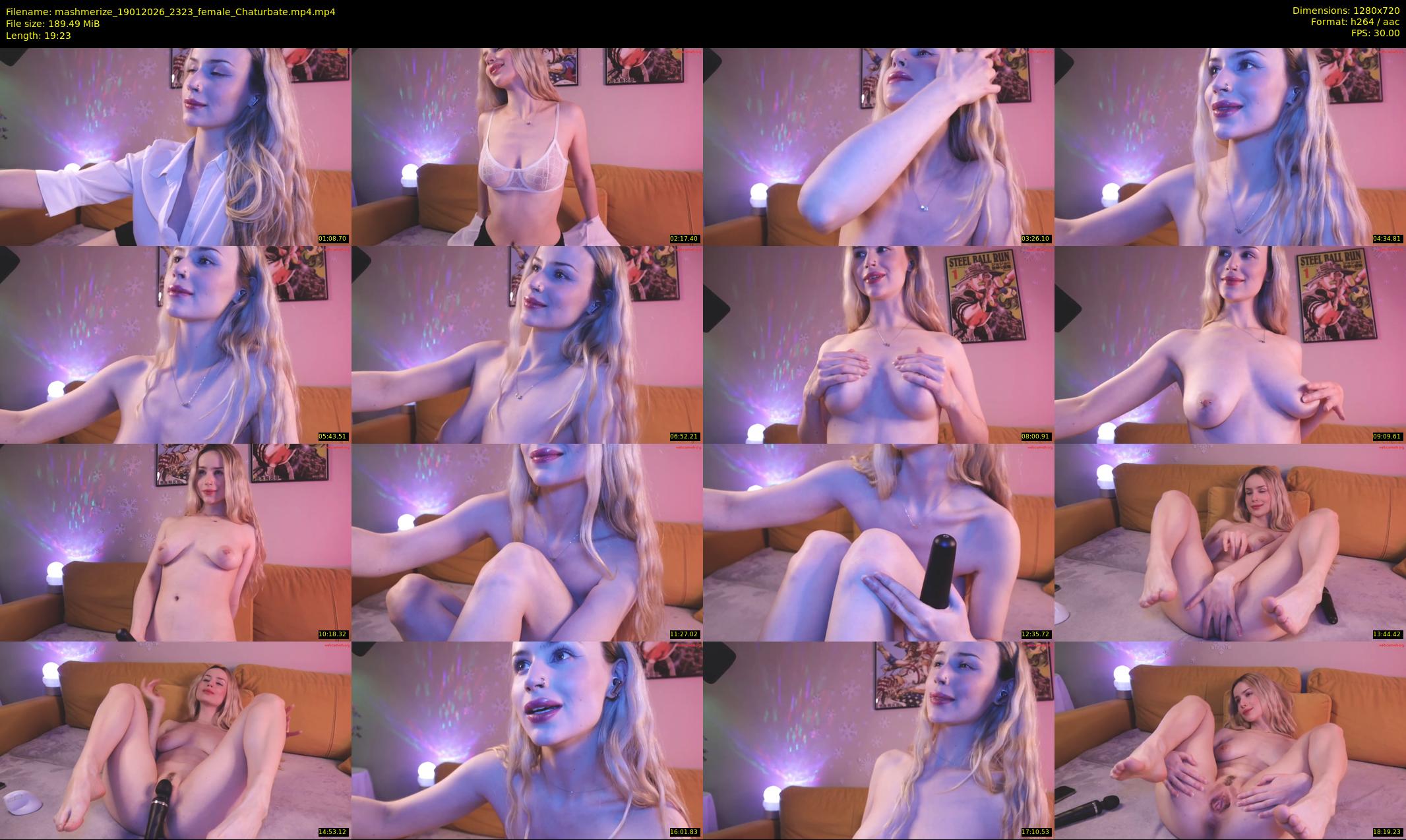 mashmerize — 20 minute Chaturbate female cam show recording, 720p, Jan 19, 2026