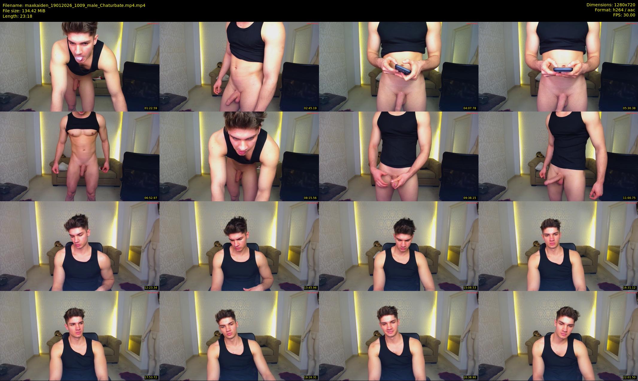 maxkaiden — 24 minute Chaturbate male cam show recording, 720p, Jan 19, 2026