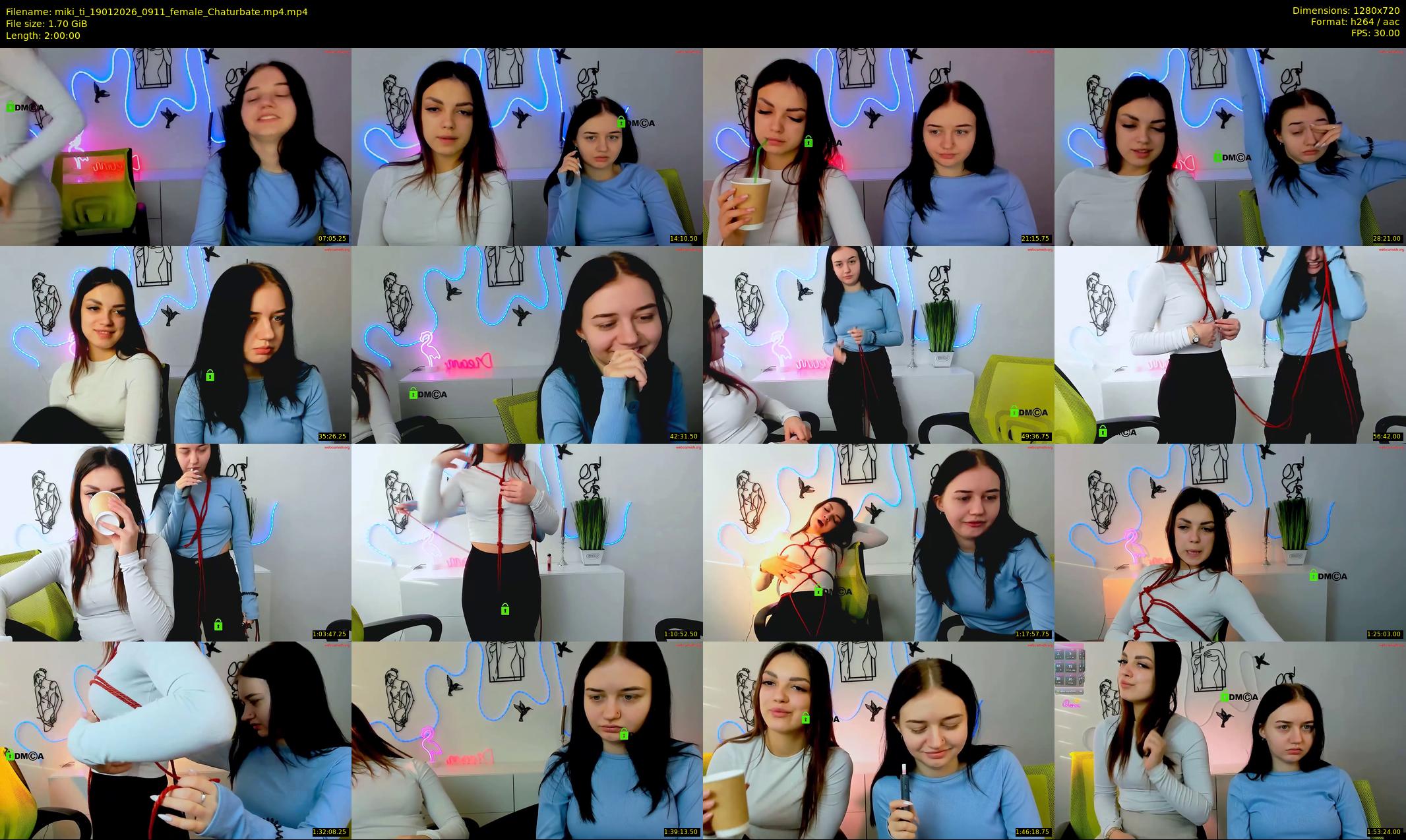 miki_ti — 120 minute Chaturbate female cam show recording, 720p, Jan 19, 2026