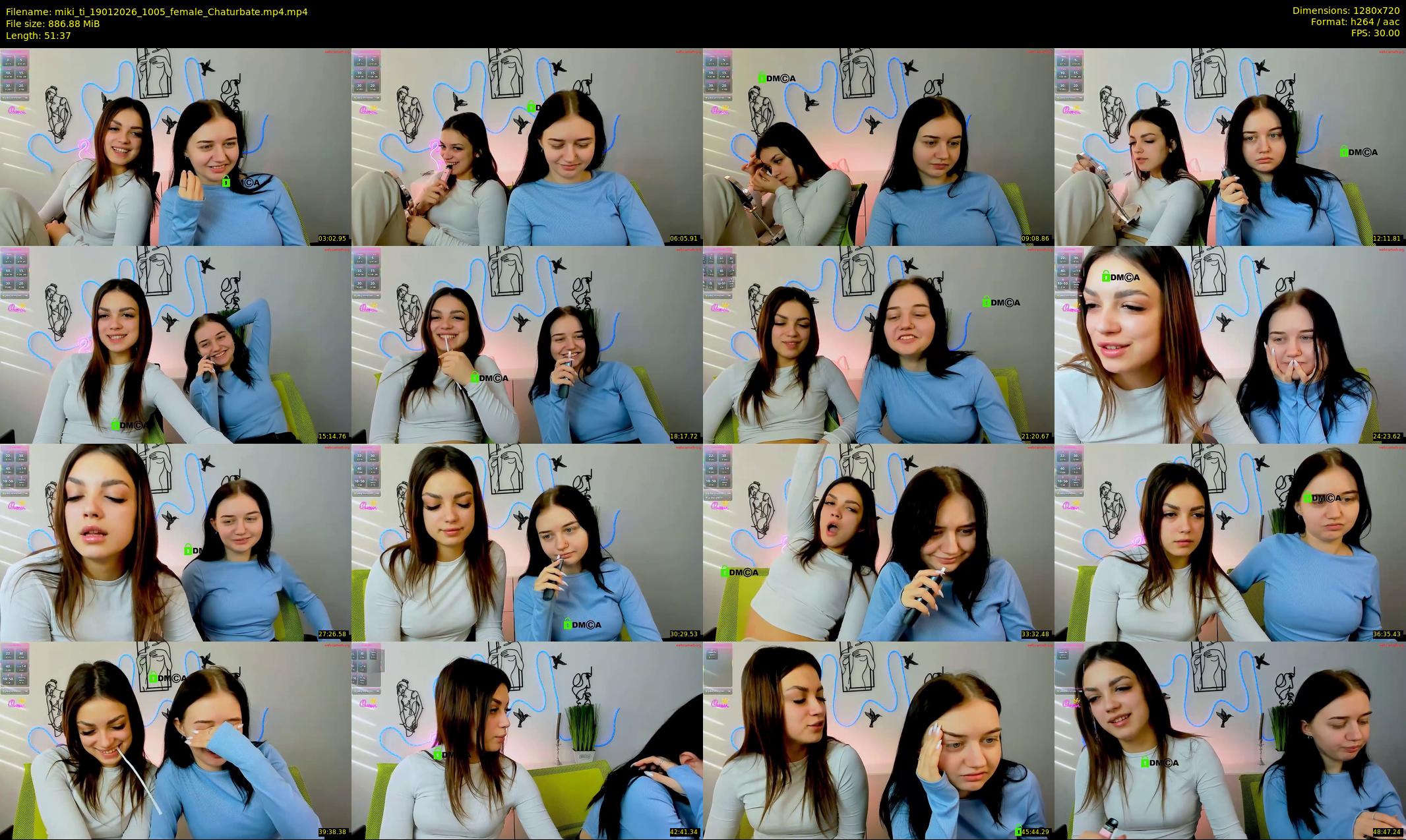 miki_ti — 52 minute Chaturbate female cam show recording, 720p, Jan 19, 2026