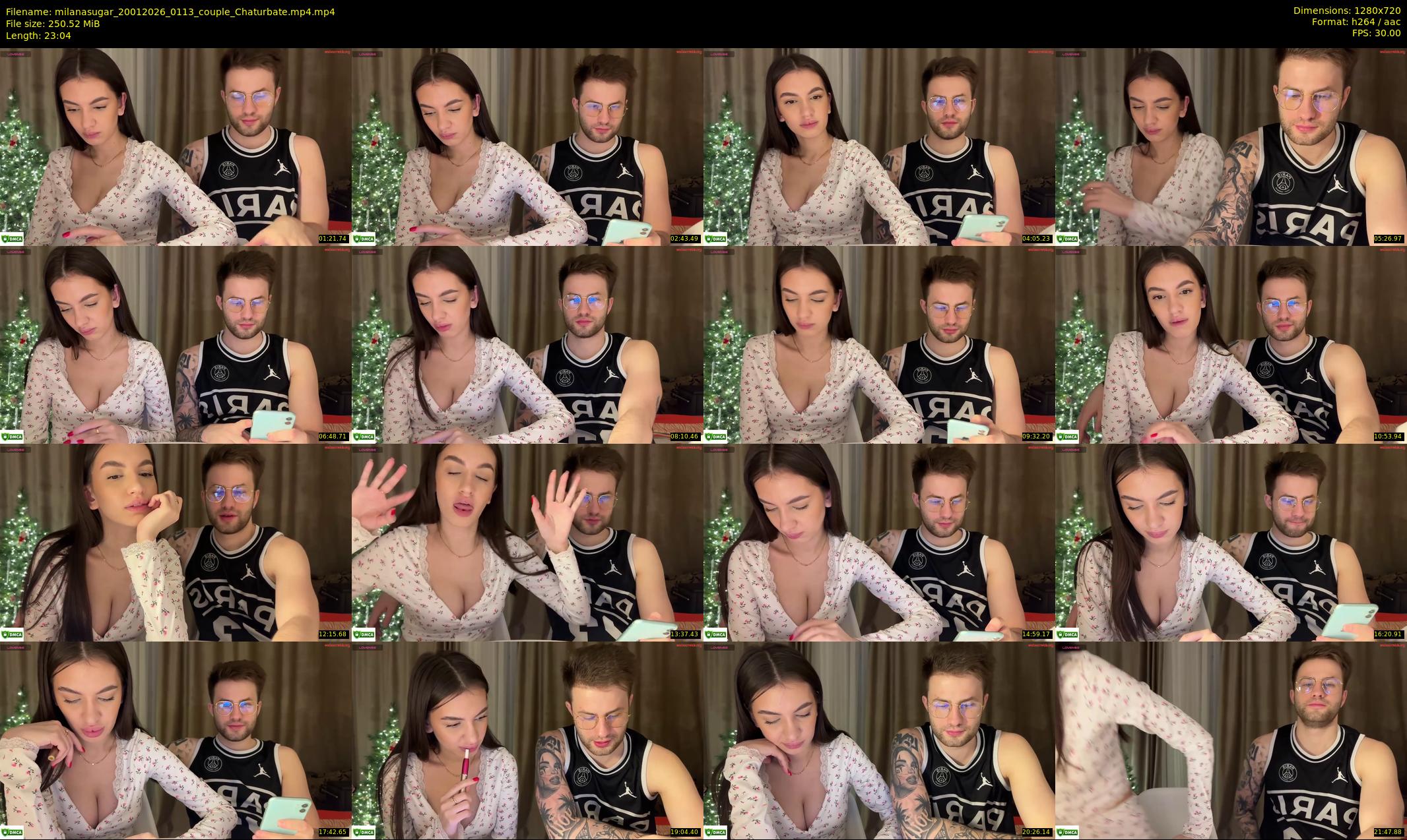 milanasugar — 24 minute Chaturbate couple cam show recording, 720p, Jan 20, 2026
