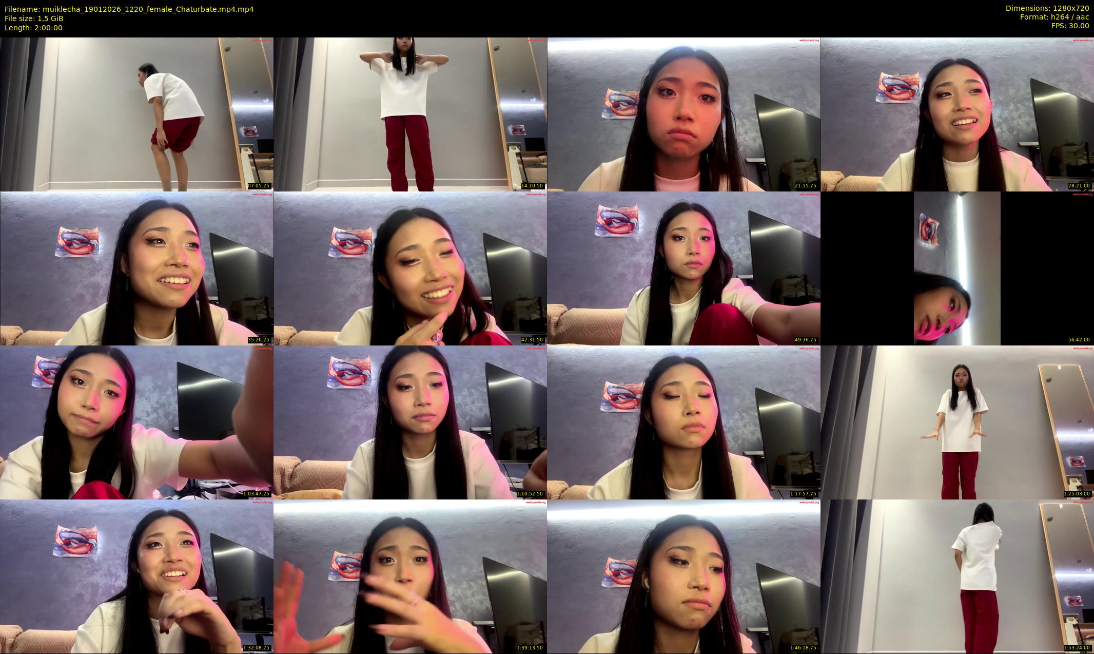 muiklecha — 120 minute Chaturbate female cam show recording, 720p, Jan 19, 2026
