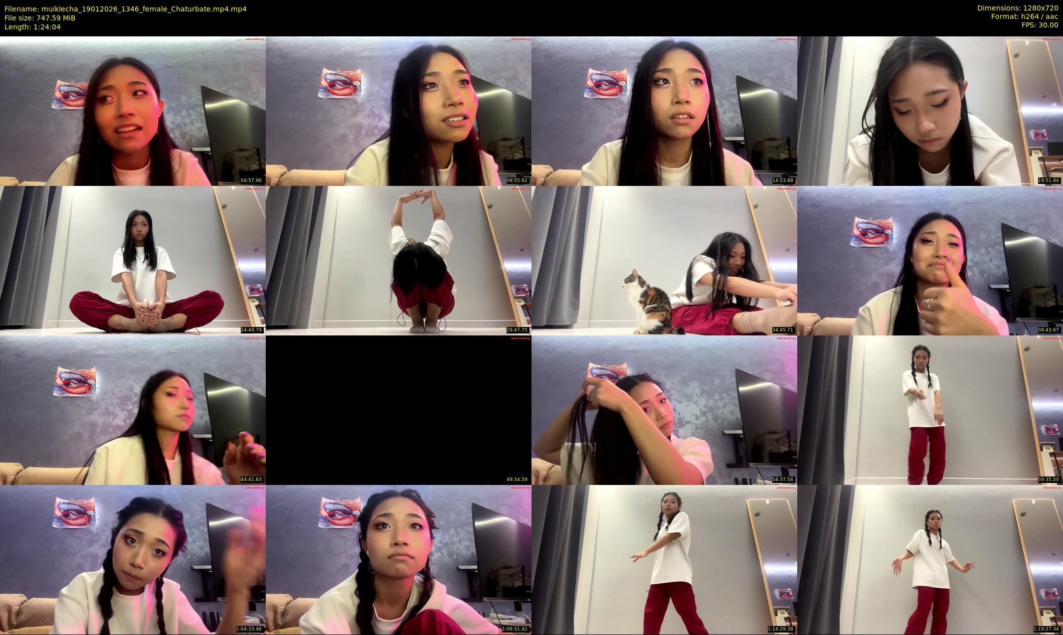 muiklecha — 85 minute Chaturbate female cam show recording, 720p, Jan 19, 2026