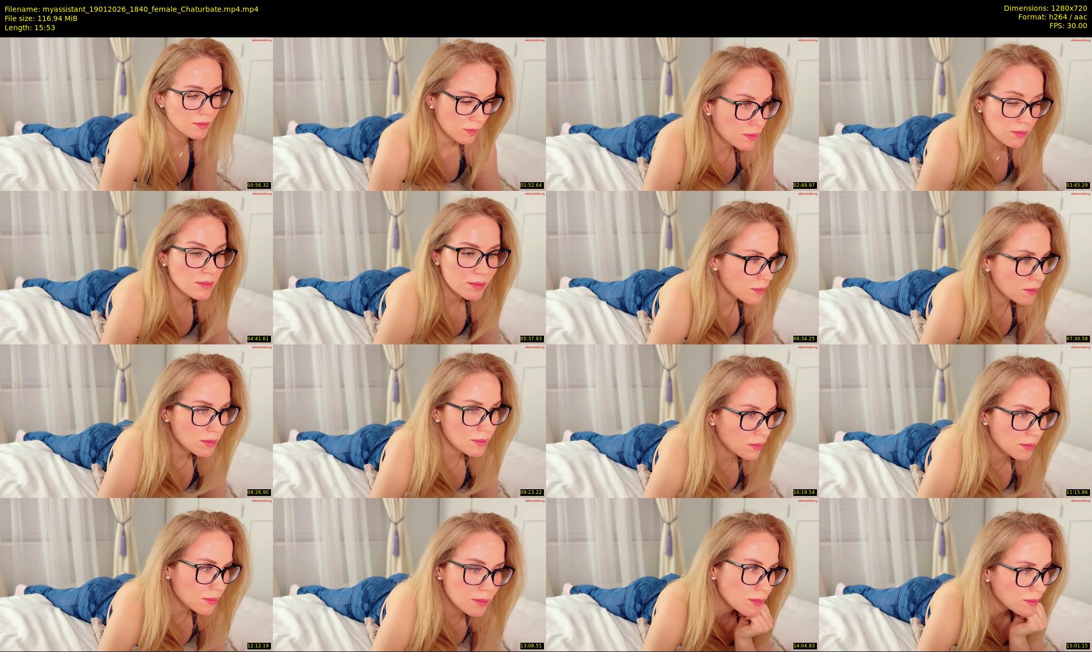 myassistant — 16 minute Chaturbate female cam show recording, 720p, Jan 19, 2026