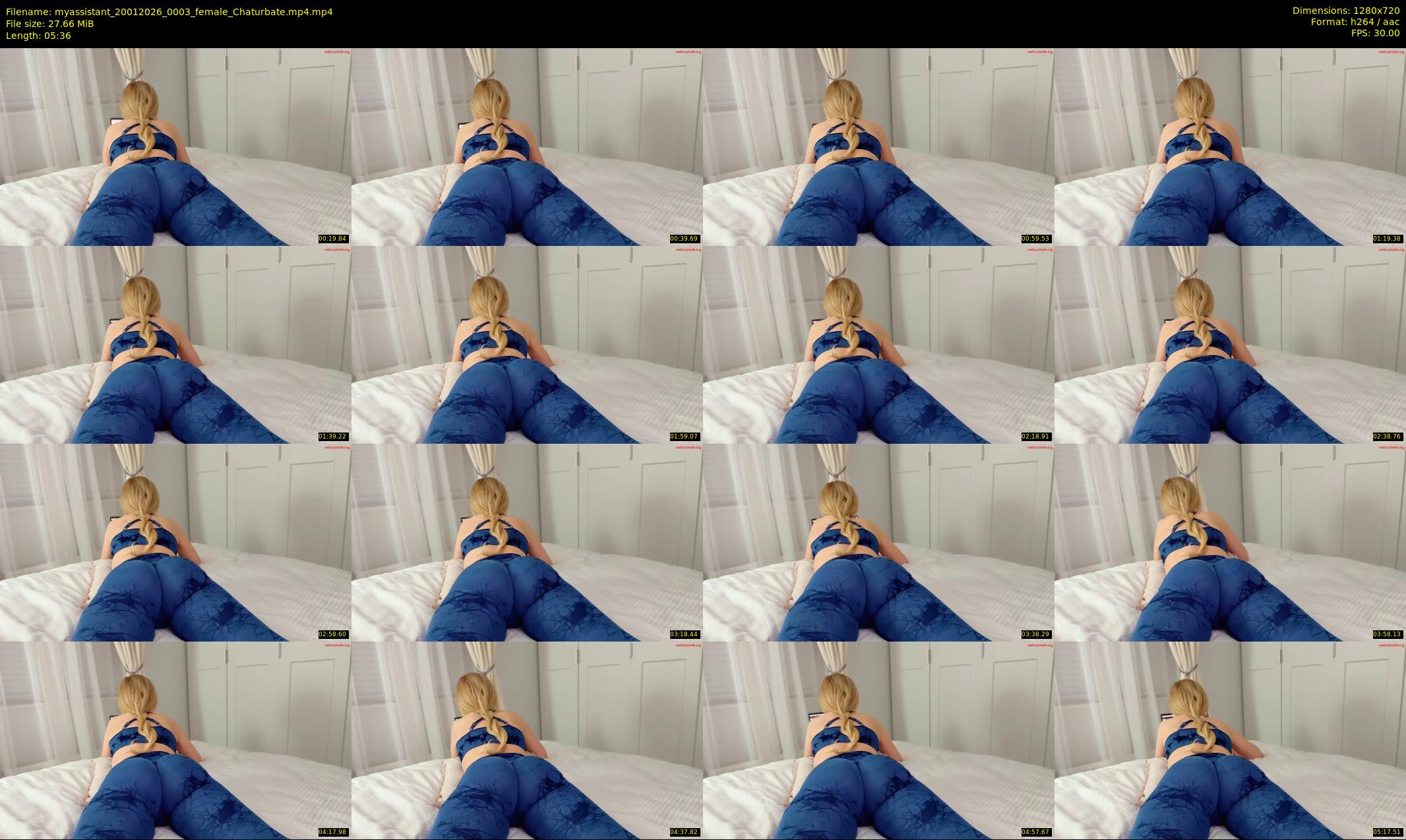 myassistant — 6 minute Chaturbate female cam show recording, 720p, Jan 20, 2026