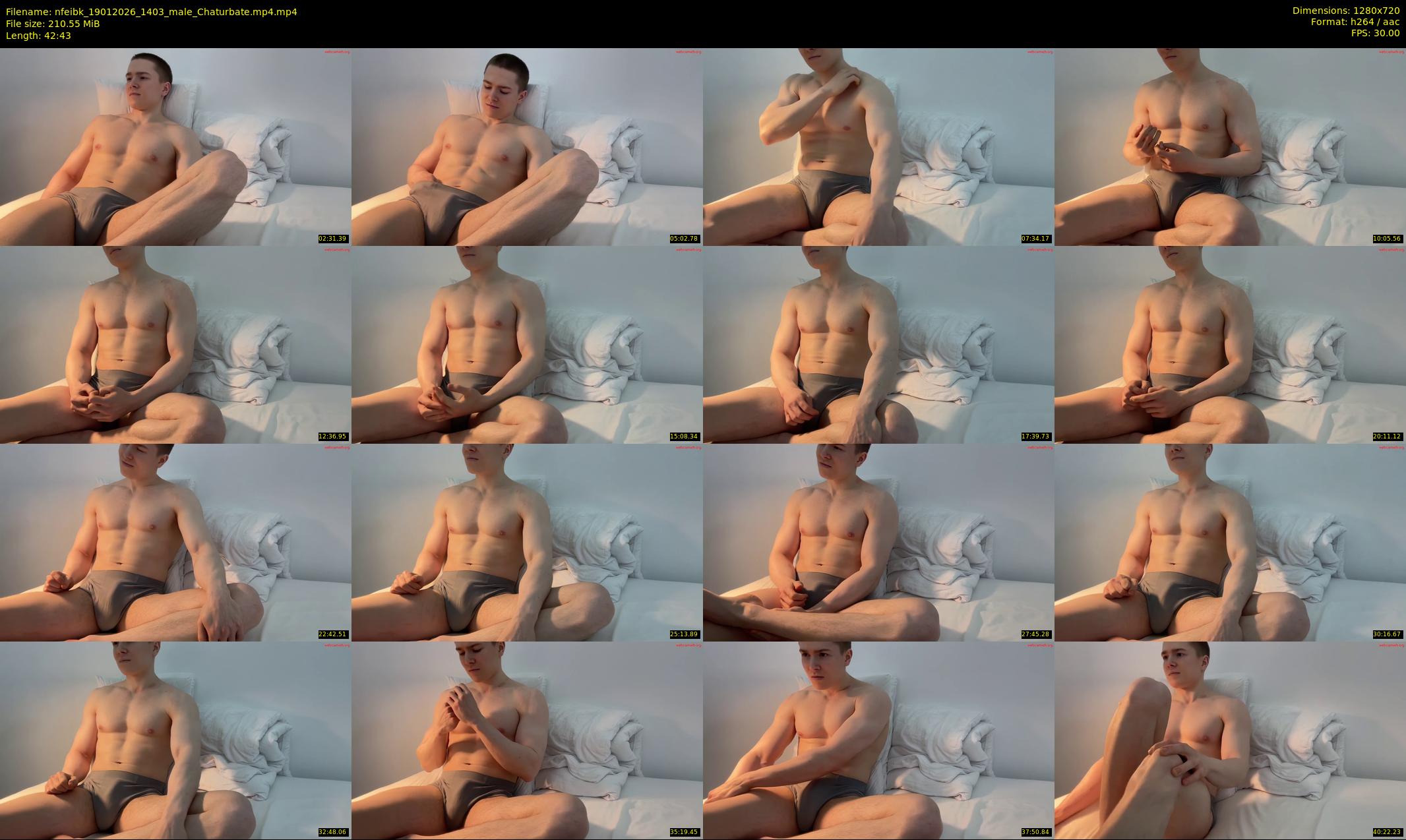 nfeibk — 43 minute Chaturbate male cam show recording, 720p, Jan 19, 2026