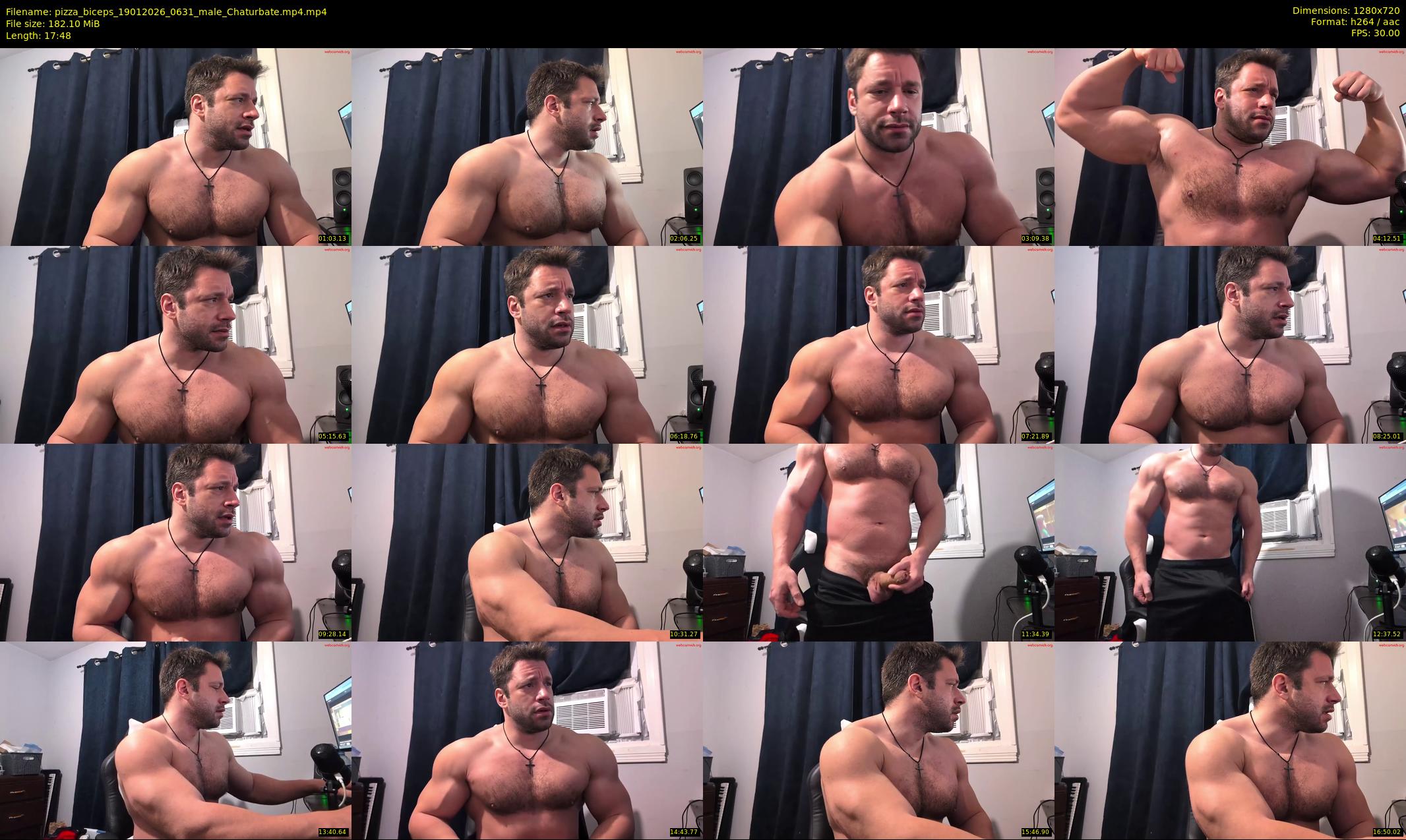 pizza_biceps — 18 minute Chaturbate male cam show recording, 720p, Jan 19, 2026