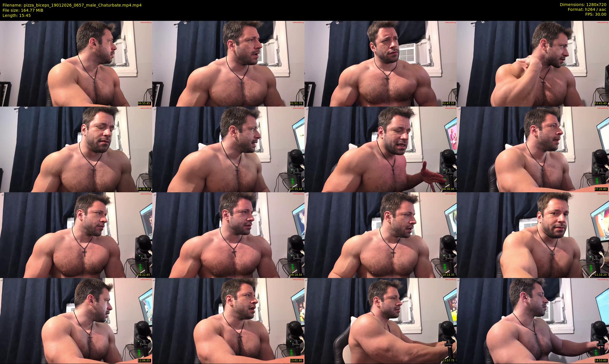 pizza_biceps — 16 minute Chaturbate male cam show recording, 720p, Jan 19, 2026