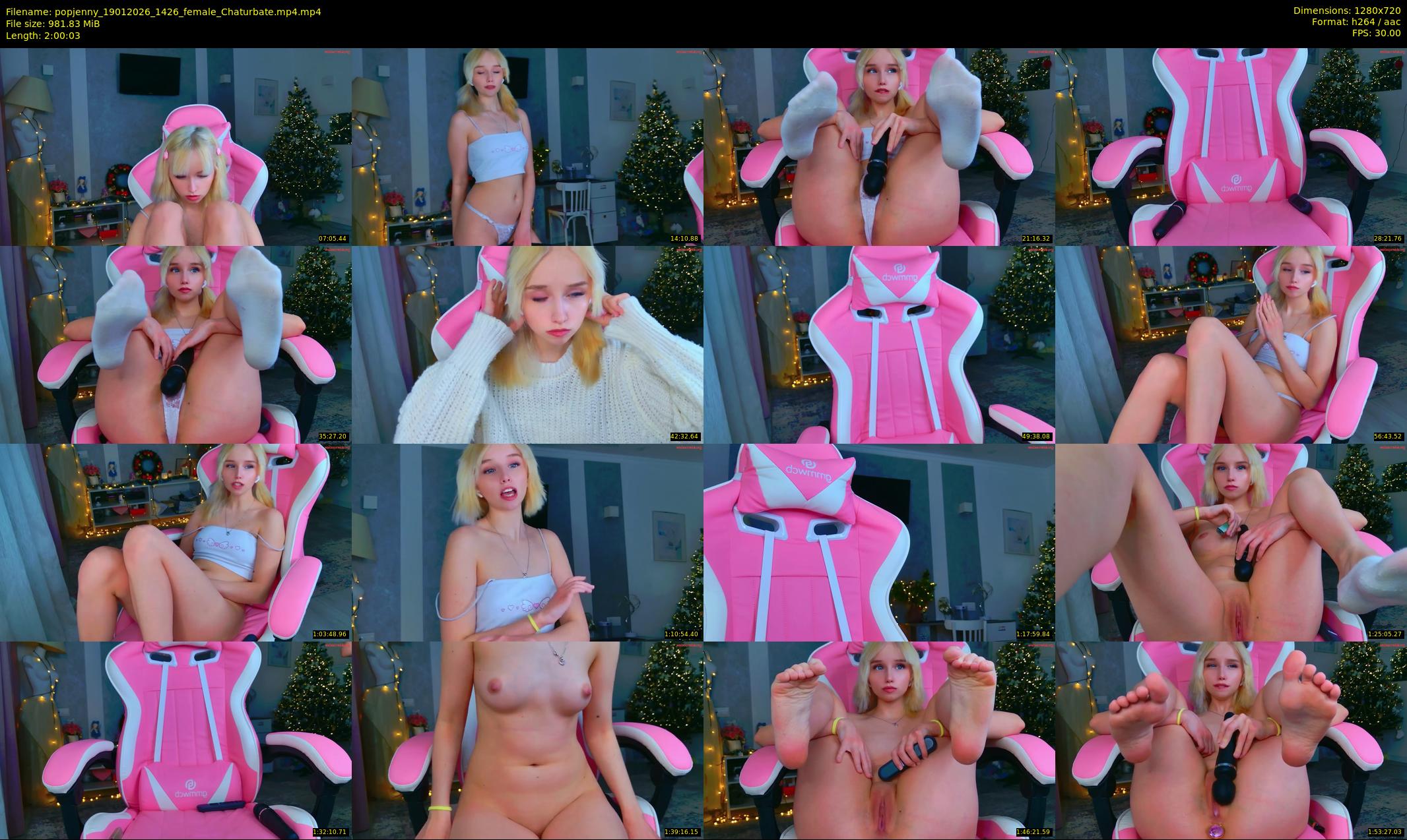popjenny — 121 minute Chaturbate female cam show recording, 720p, Jan 19, 2026