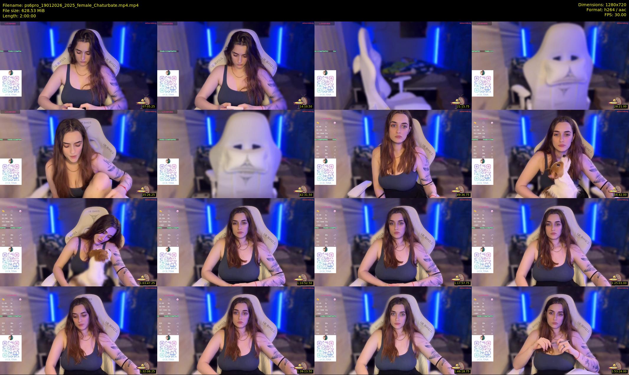 ps6pro — 120 minute Chaturbate female cam show recording, 720p, Jan 19, 2026