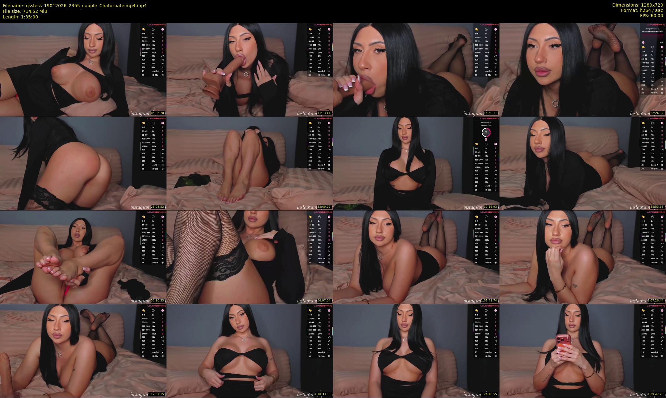 qsstess — 95 minute Chaturbate female cam show recording, 720p, Jan 19, 2026
