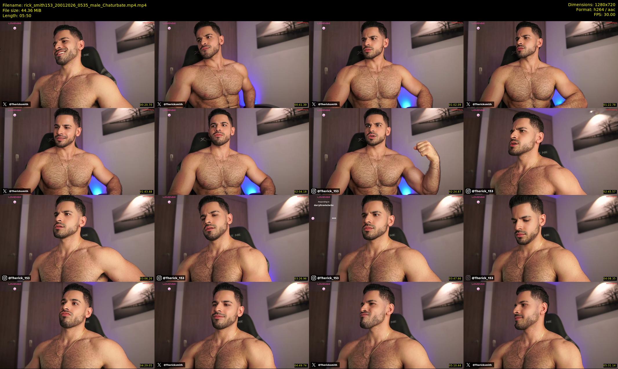 rick_smith153 — 6 minute Chaturbate male cam show recording, 720p, Jan 20, 2026